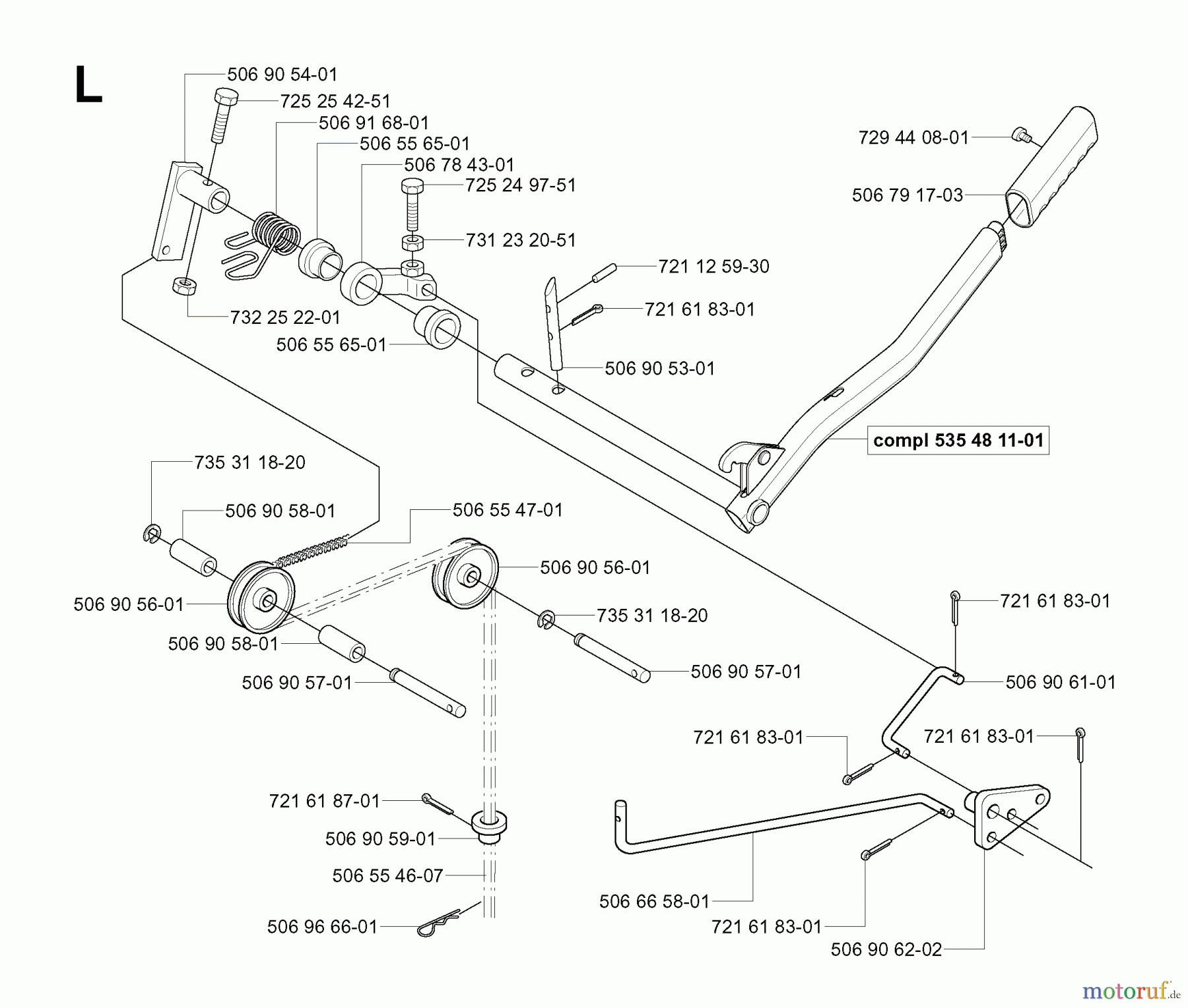  Jonsered Reitermäher FR2113 MA (965070601) - Jonsered Rear-Engine Riding Mower (2006-01) CONTROLS #1