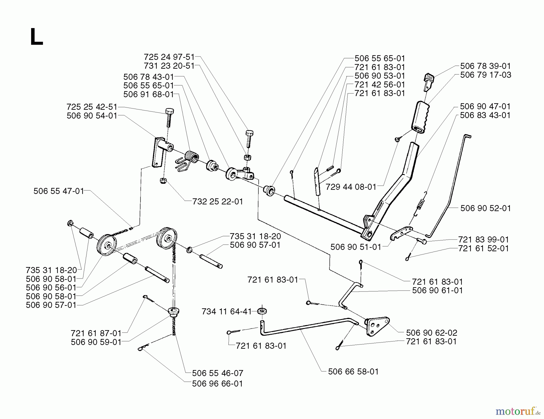 Jonsered Reitermäher FR2113 MA - Jonsered Rear-Engine Riding Mower (2002-03) CONTROLS #2
