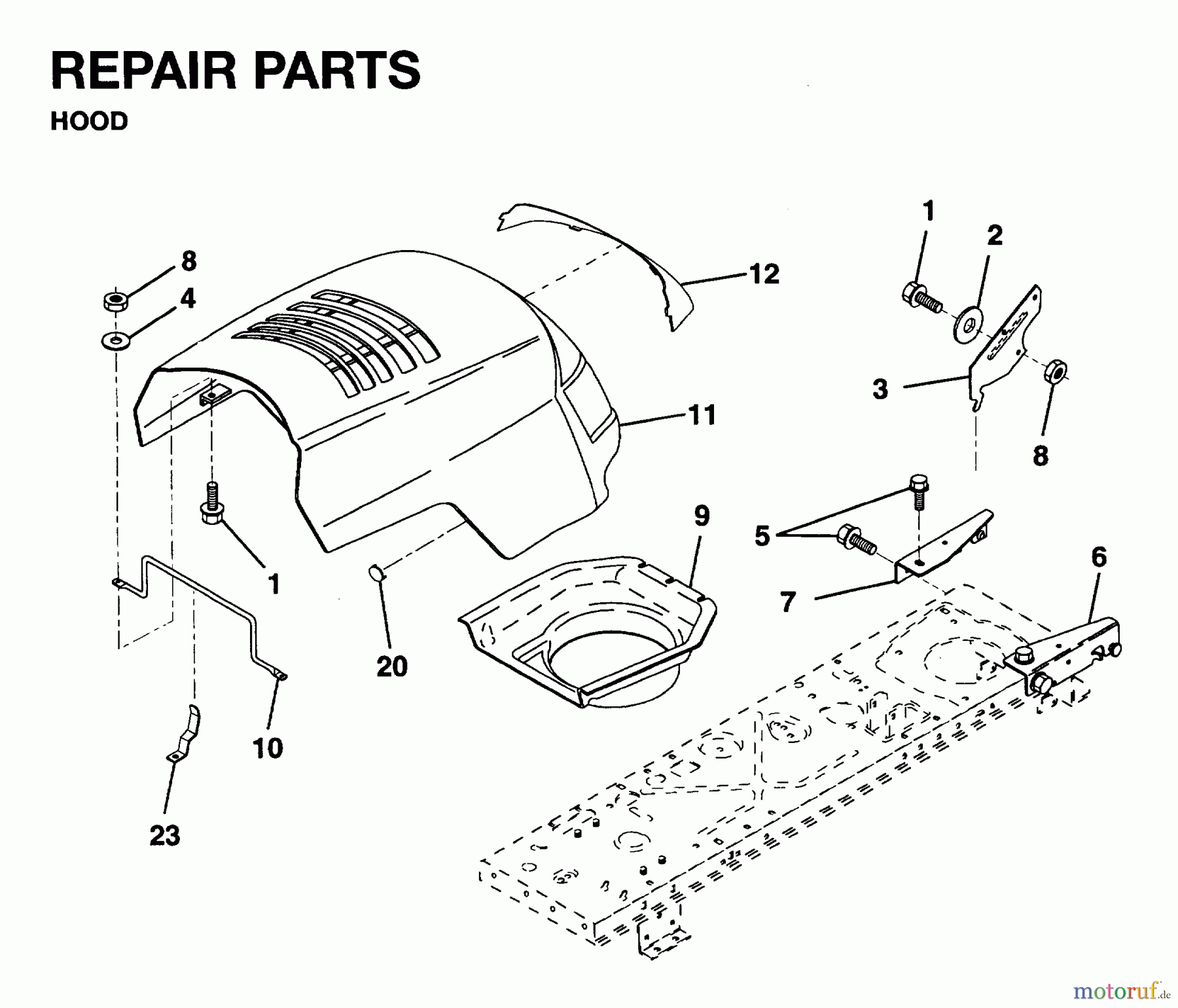 Jonsered Rasen und Garten Traktoren LR10 - Jonsered 36