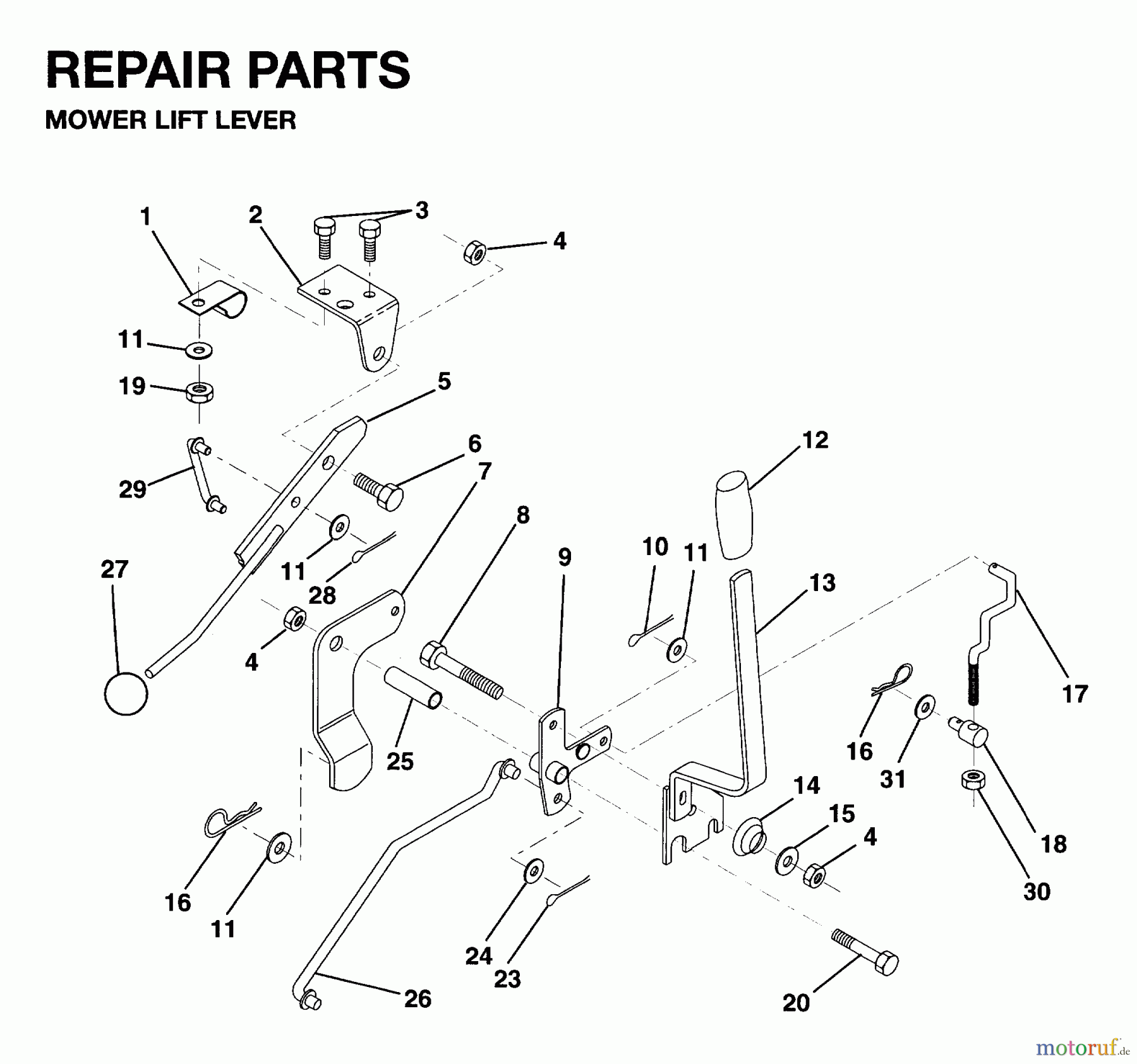 Jonsered Rasen und Garten Traktoren LR10 - Jonsered 36