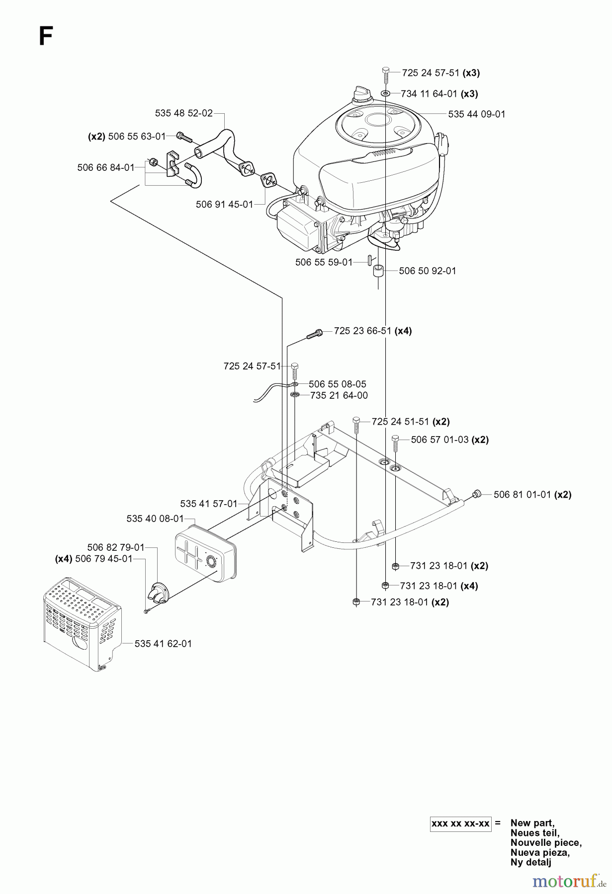 Jonsered Reitermäher FR2115 MA (965070701) - Jonsered Rear-Engine Riding Mower (2006-01) ENGINE