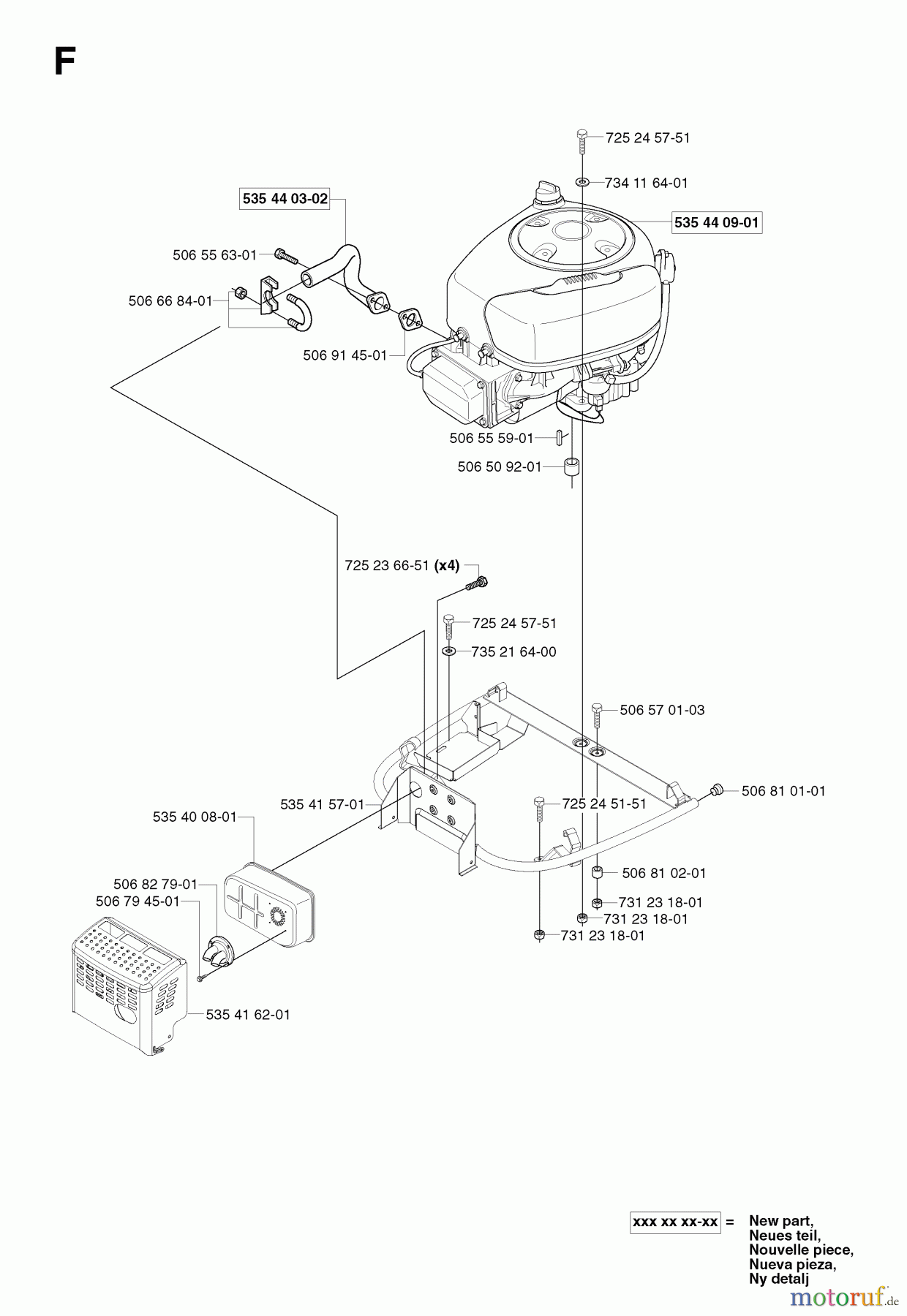 Jonsered Reitermäher FR2115 MA - Jonsered Rear-Engine Riding Mower (2003-01) ENGINE
