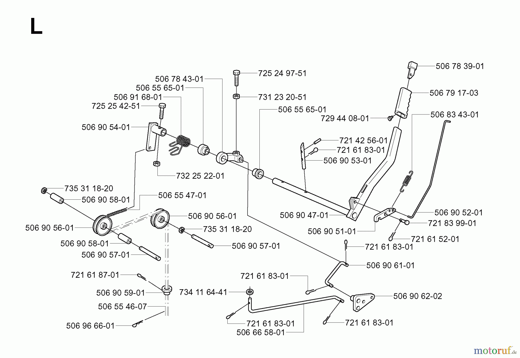 Jonsered Reitermäher FR2116 MA (953535401) - Jonsered Rear-Engine Riding Mower (2004-01) CONTROLS #1