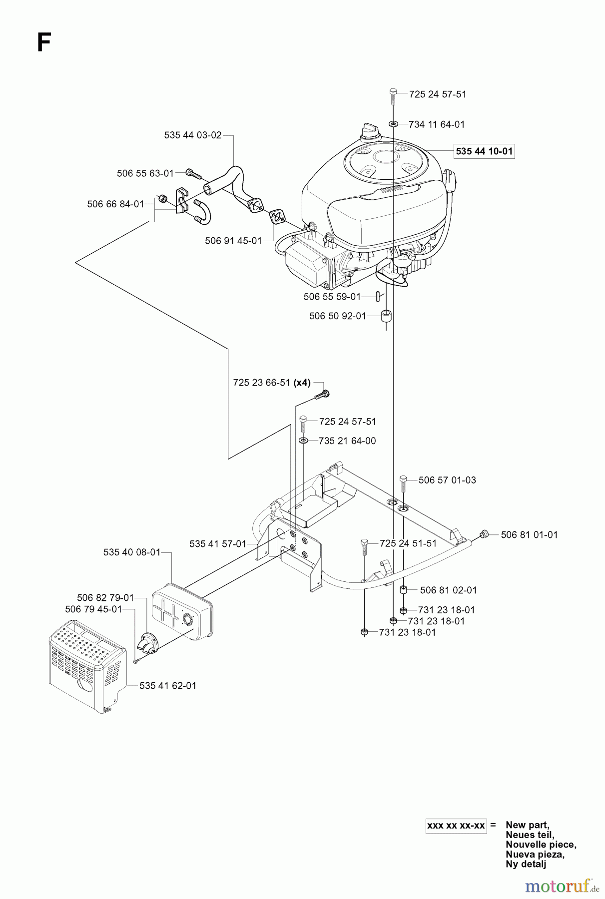 Jonsered Reitermäher FR2116 MA (953535401) - Jonsered Rear-Engine Riding Mower (2004-01) ENGINE