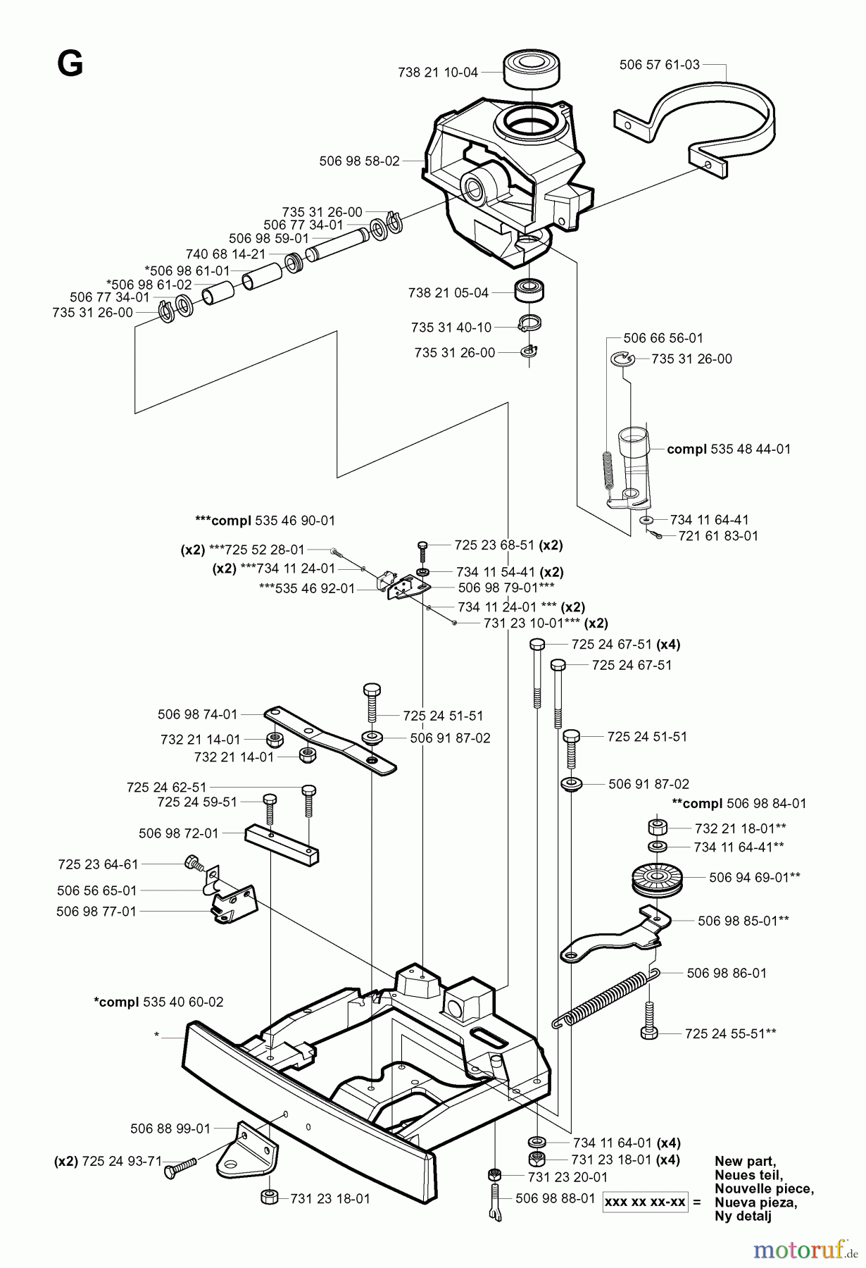  Jonsered Reitermäher FR2116 MA (953535401) - Jonsered Rear-Engine Riding Mower (2006-01) STEERING COLUMN