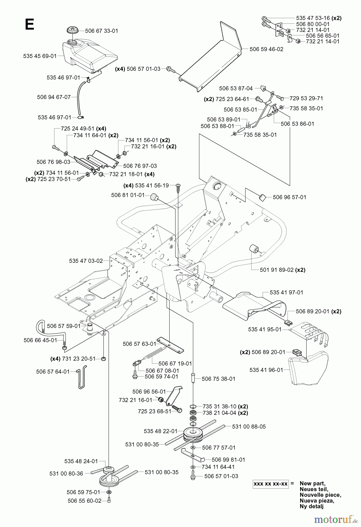  Jonsered Reitermäher FR2116 MA (953535401) - Jonsered Rear-Engine Riding Mower (2006-01) TRANSMISSION #1