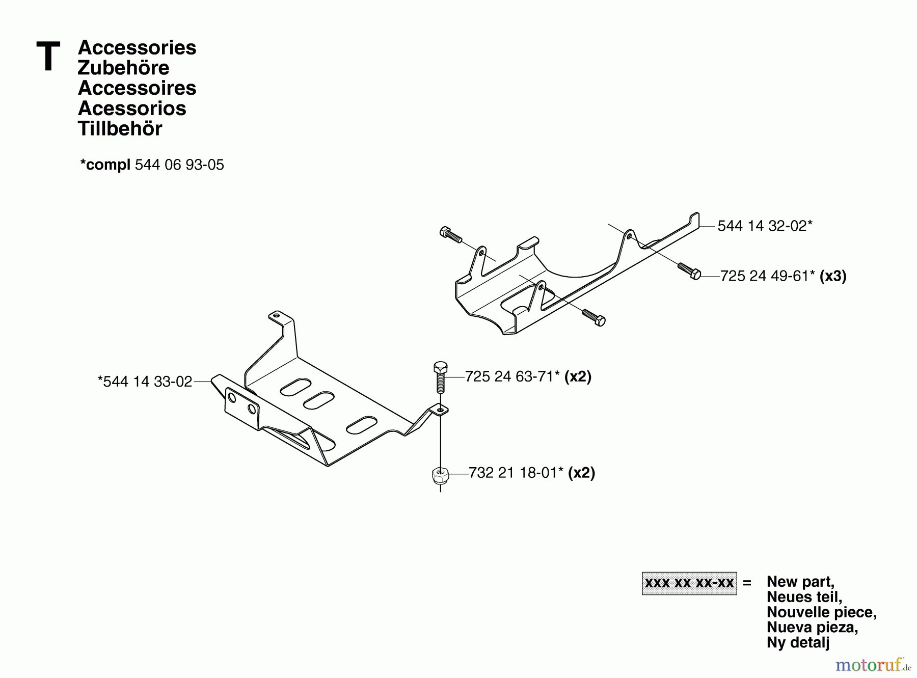 Jonsered Reitermäher FR2116 MA 4x4 (965094901) - Jonsered Rear-Engine Riding Mower (2007-01) ACCESSORIES