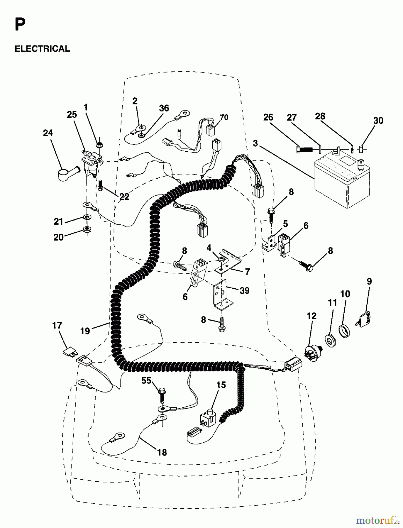 Jonsered Rasen und Garten Traktoren LR11 (954130002) - Jonsered 36