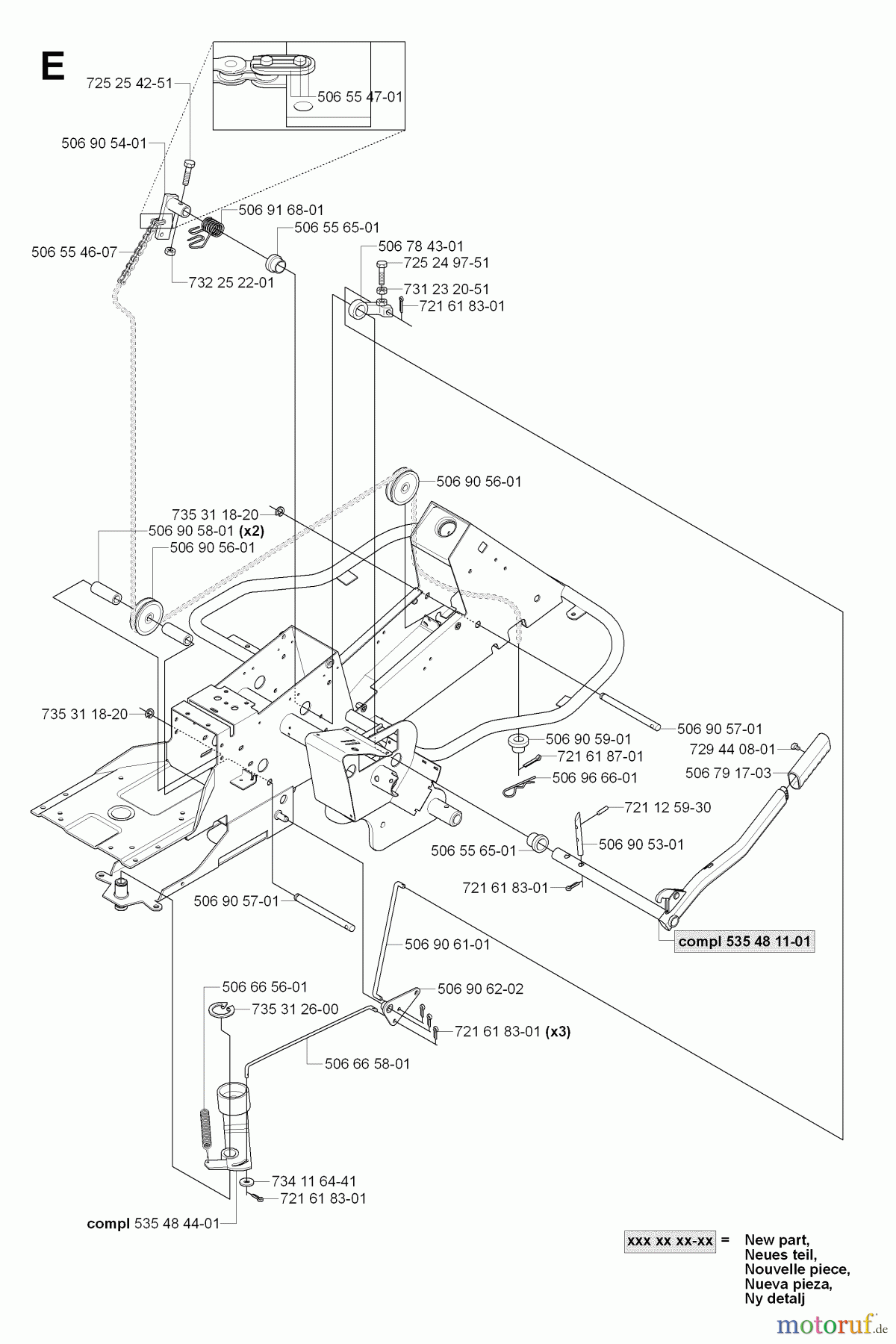 Jonsered Reitermäher FR2116 MA2 (965070101) - Jonsered Rear-Engine Riding Mower (2006-01) CONTROLS #4