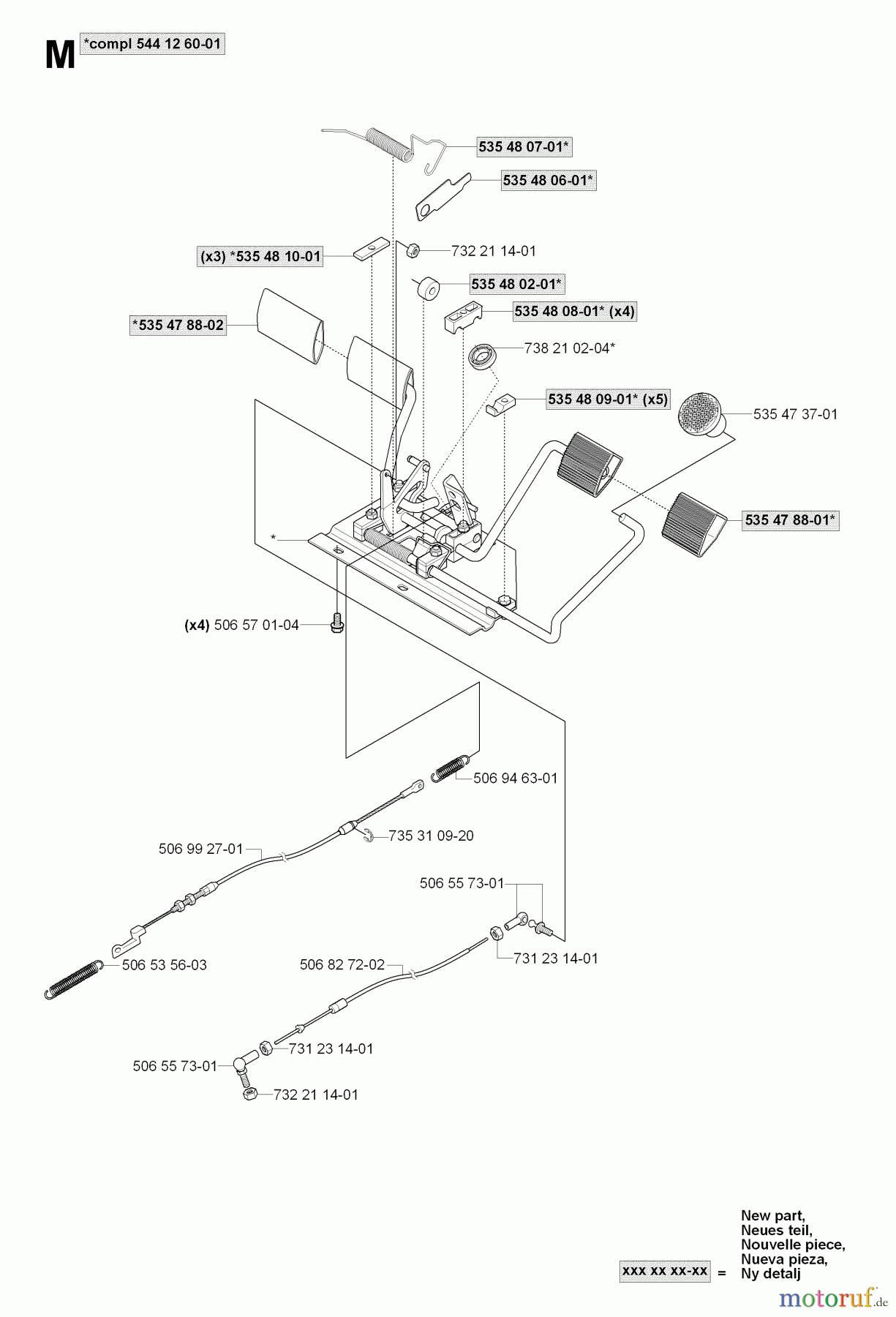 Jonsered Reitermäher FR2116 MA2 (965070101) - Jonsered Rear-Engine Riding Mower (2006-01) PEDALS