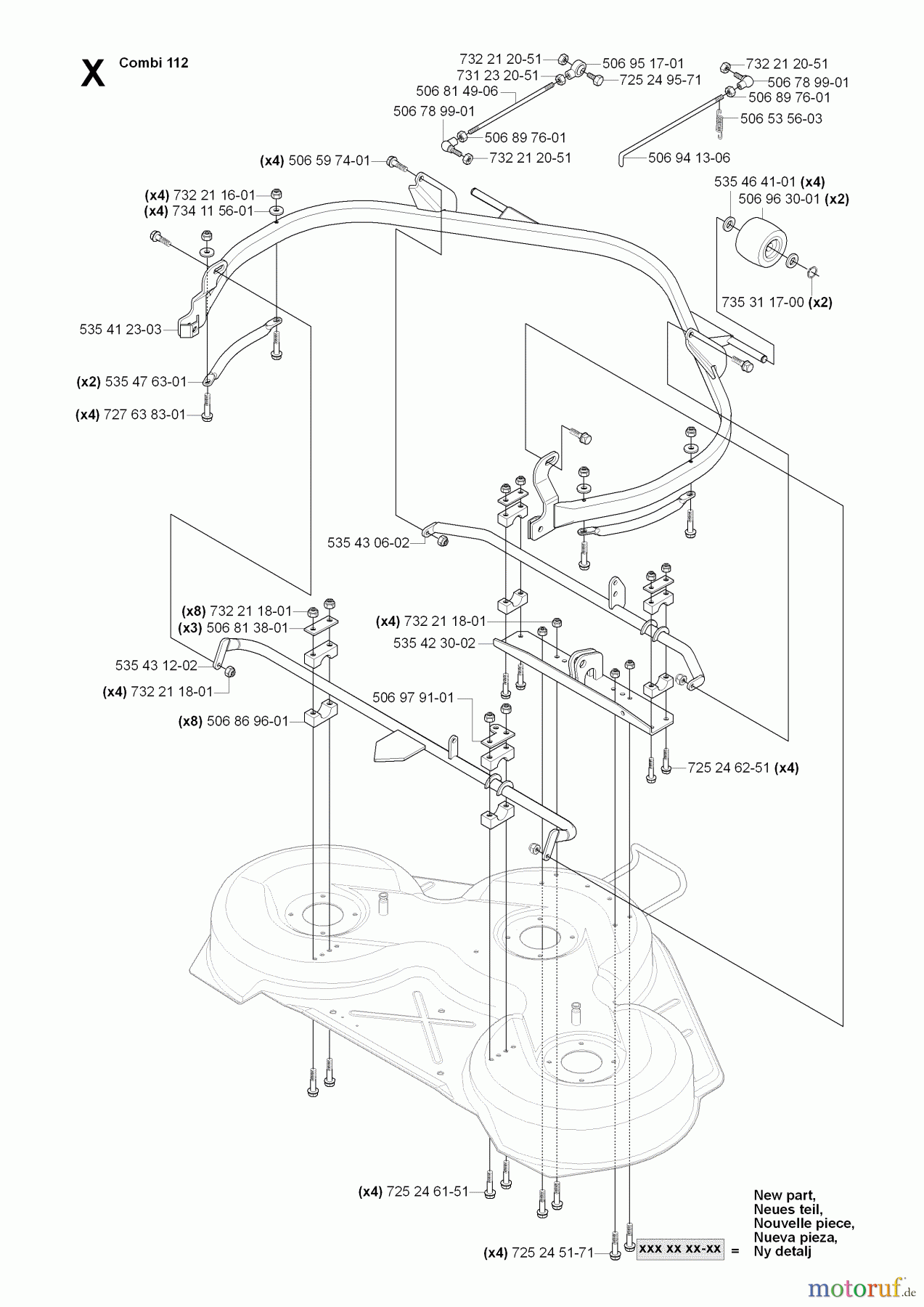  Jonsered Reitermäher FR2116 MA2 (965070101) - Jonsered Rear-Engine Riding Mower (2006-01) PROTECTION FRAME #2