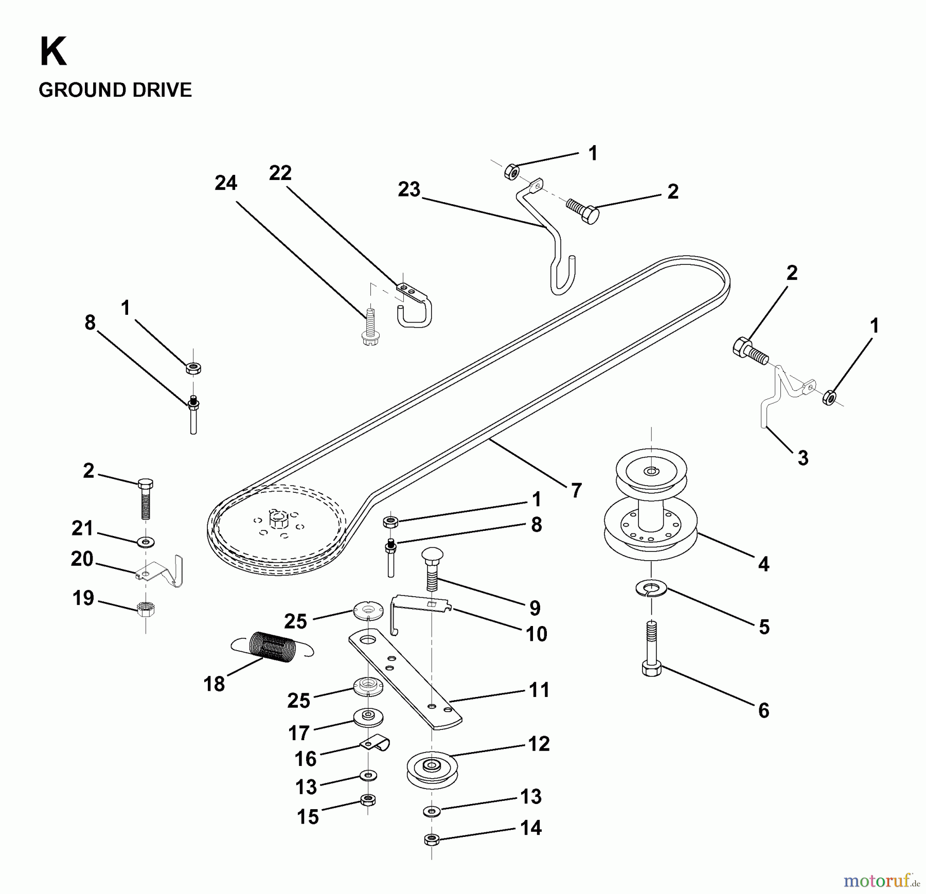 Jonsered Rasen und Garten Traktoren LR11 (TEC36) - Jonsered Lawn & Garden Tractor (1998-04) DRIVE
