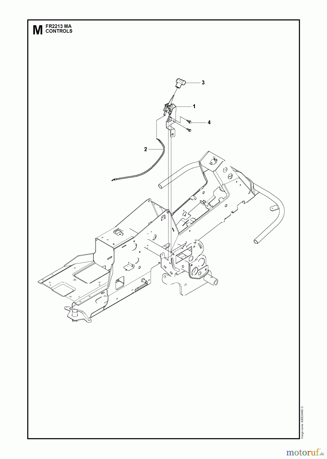 Jonsered Reitermäher FR2213 MA (965190301) - Jonsered Rear-Engine Riding Mower (2009-04) CONTROLS