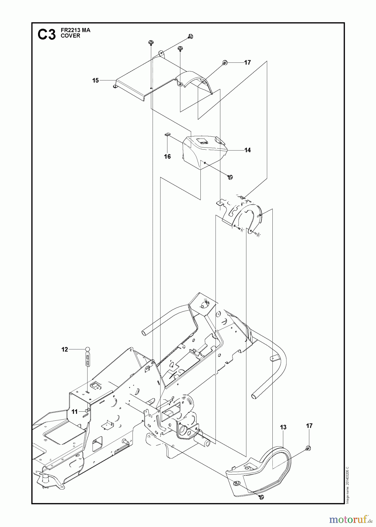 Jonsered Reitermäher FR2213 MA (965190301) - Jonsered Rear-Engine Riding Mower (2009-04) COVER #2