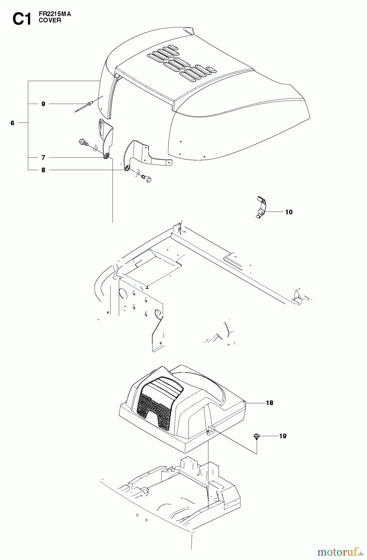  Jonsered Reitermäher FR2215 MA (966773401) - Jonsered Rear-Engine Riding Mower (2012) COVER #3