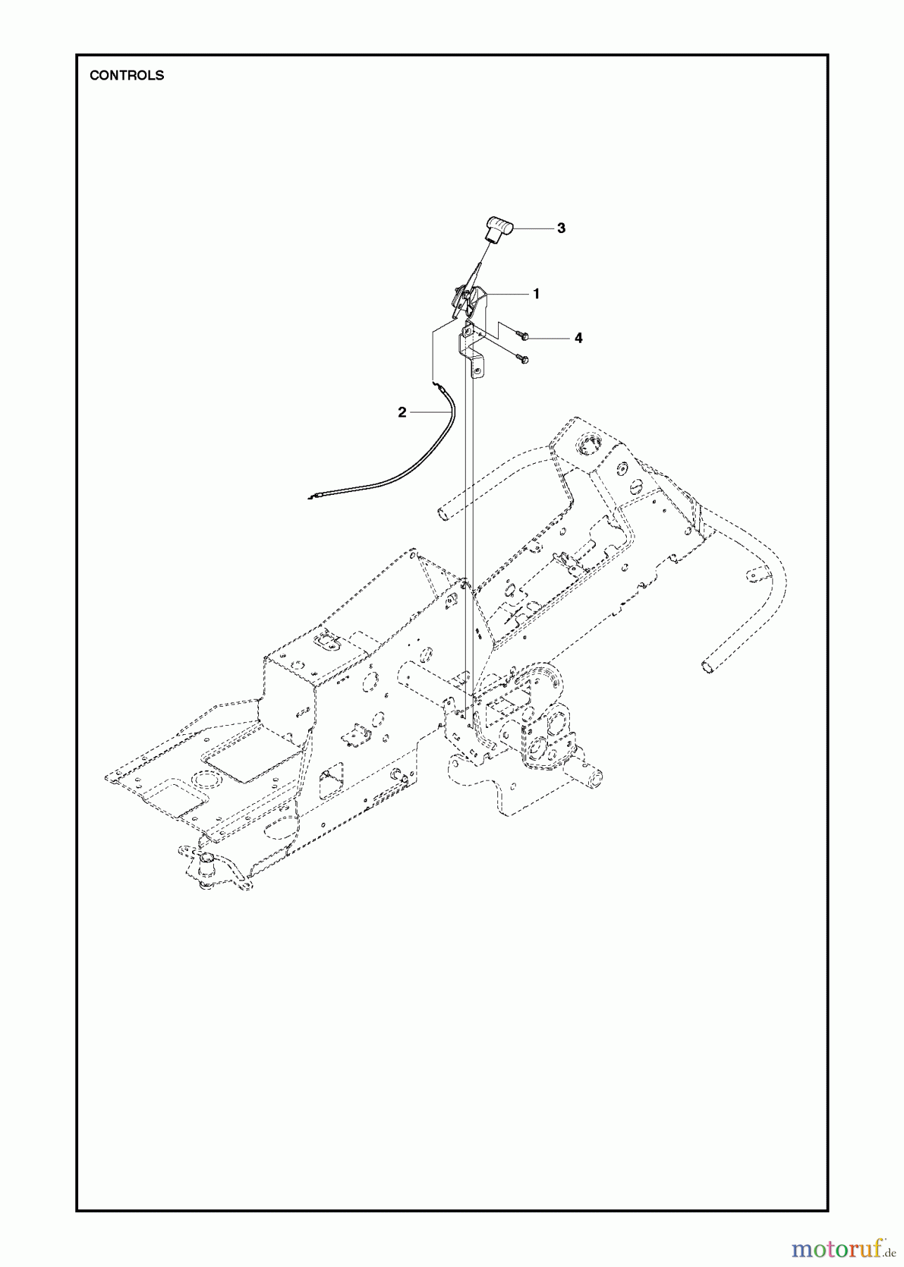 Jonsered Reitermäher FR2213 MA (967178901) - Jonsered Rear-Engine Riding Mower (2013) CONTROLS