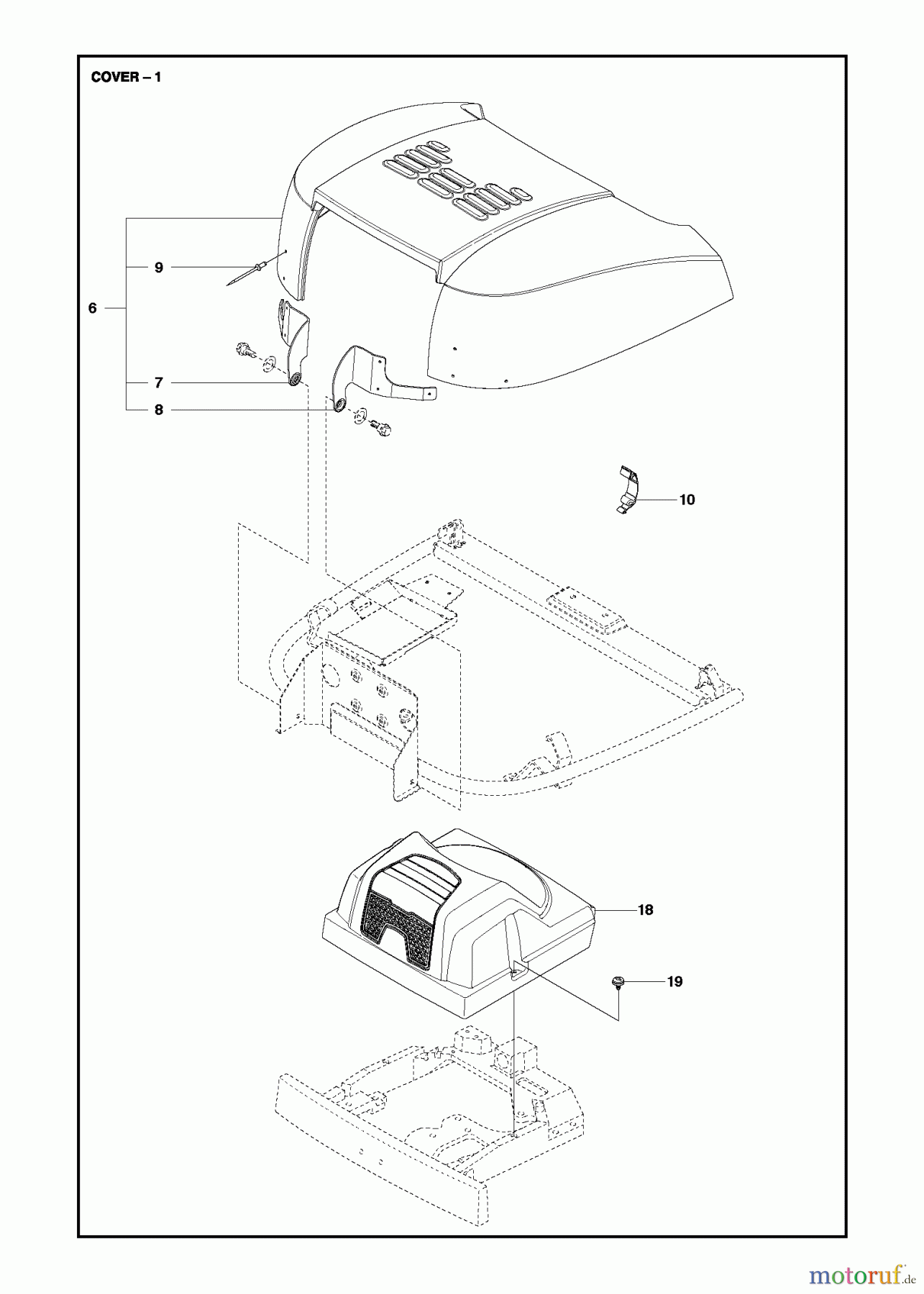 Jonsered Reitermäher FR2213 MA (967178901) - Jonsered Rear-Engine Riding Mower (2013) COVER #1