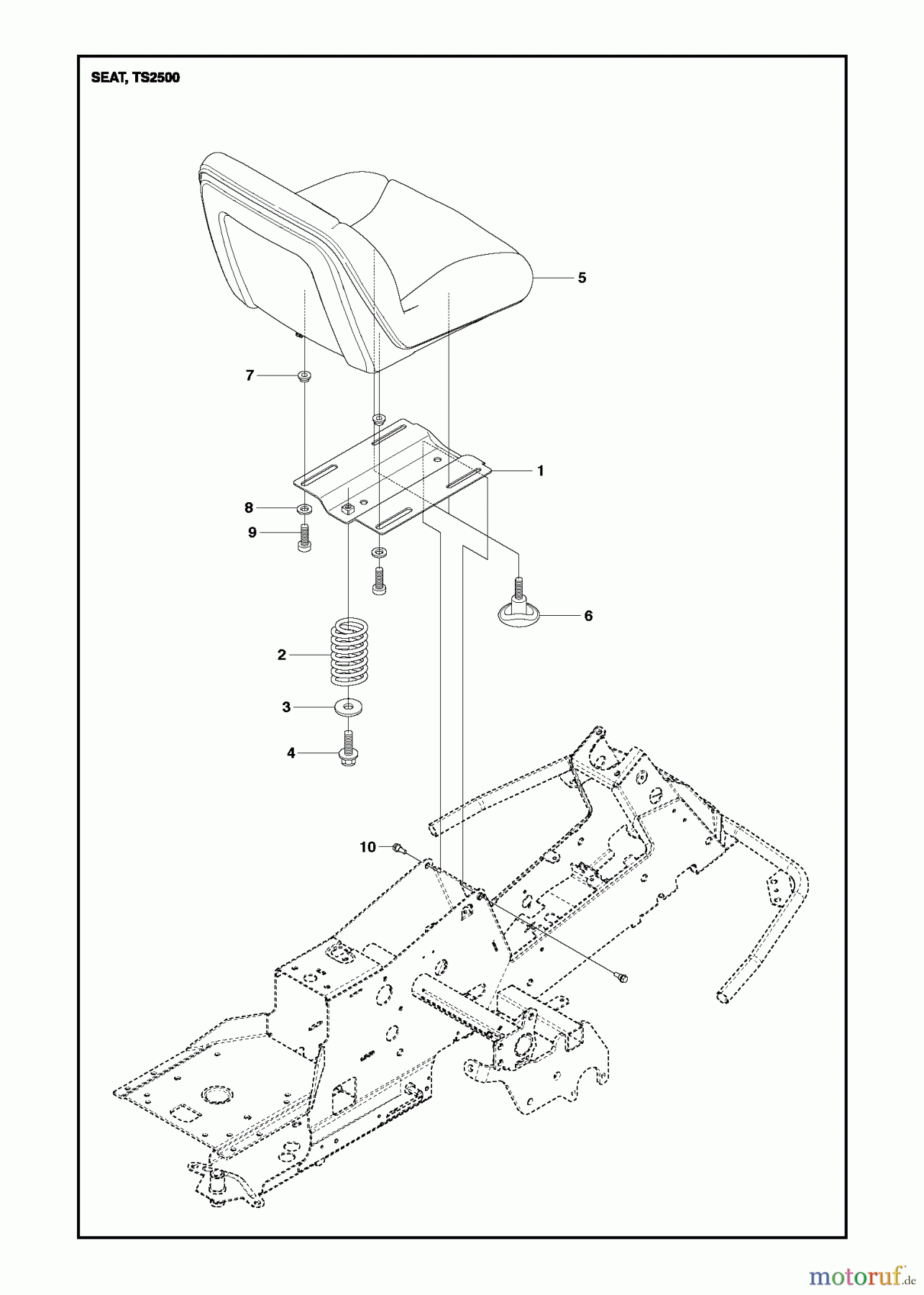  Jonsered Reitermäher FR2213 MA (967178901) - Jonsered Rear-Engine Riding Mower (2013) SEAT