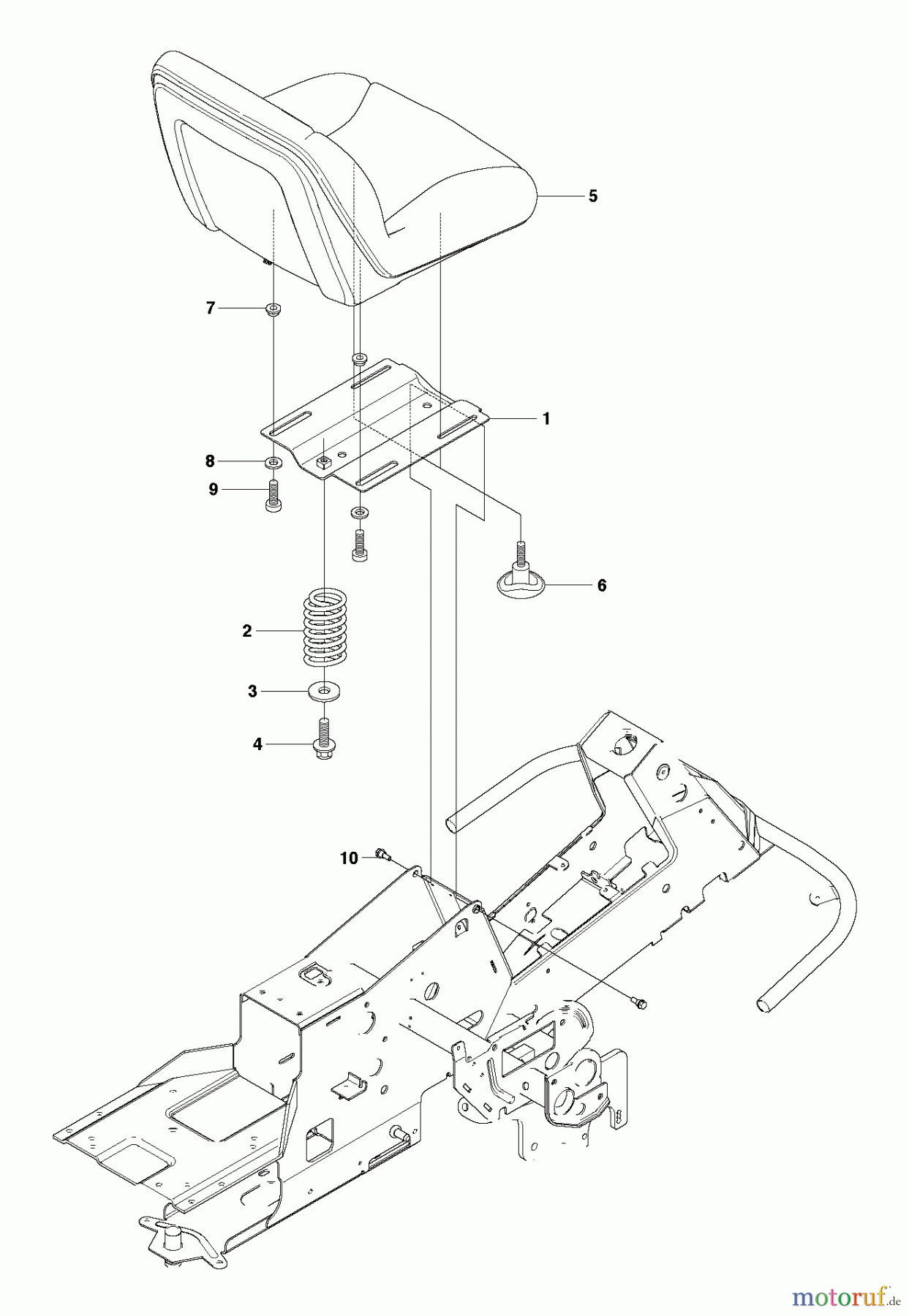 Jonsered Reitermäher FR2213 RA (966632001) - Jonsered Rear-Engine Riding Mower (2011) SEAT