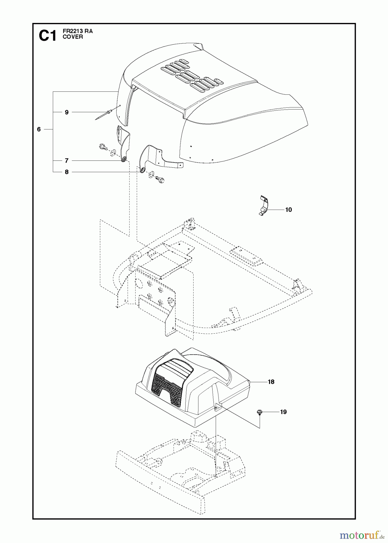  Jonsered Reitermäher FR2213 RA (966773301) - Jonsered Rear-Engine Riding Mower (2012) COVER #1