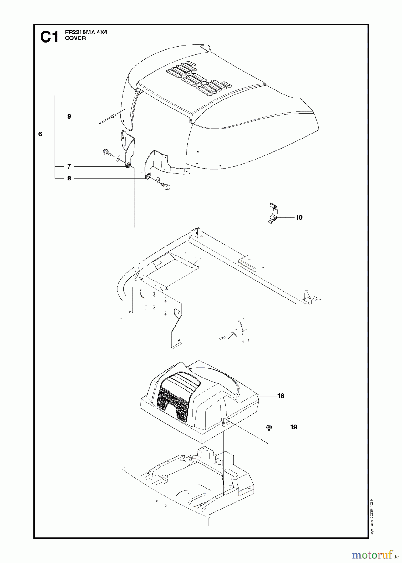 Jonsered Reitermäher FR2215 MA 4x4 (966632201) - Jonsered Rear-Engine Riding Mower (2011) COVER #3