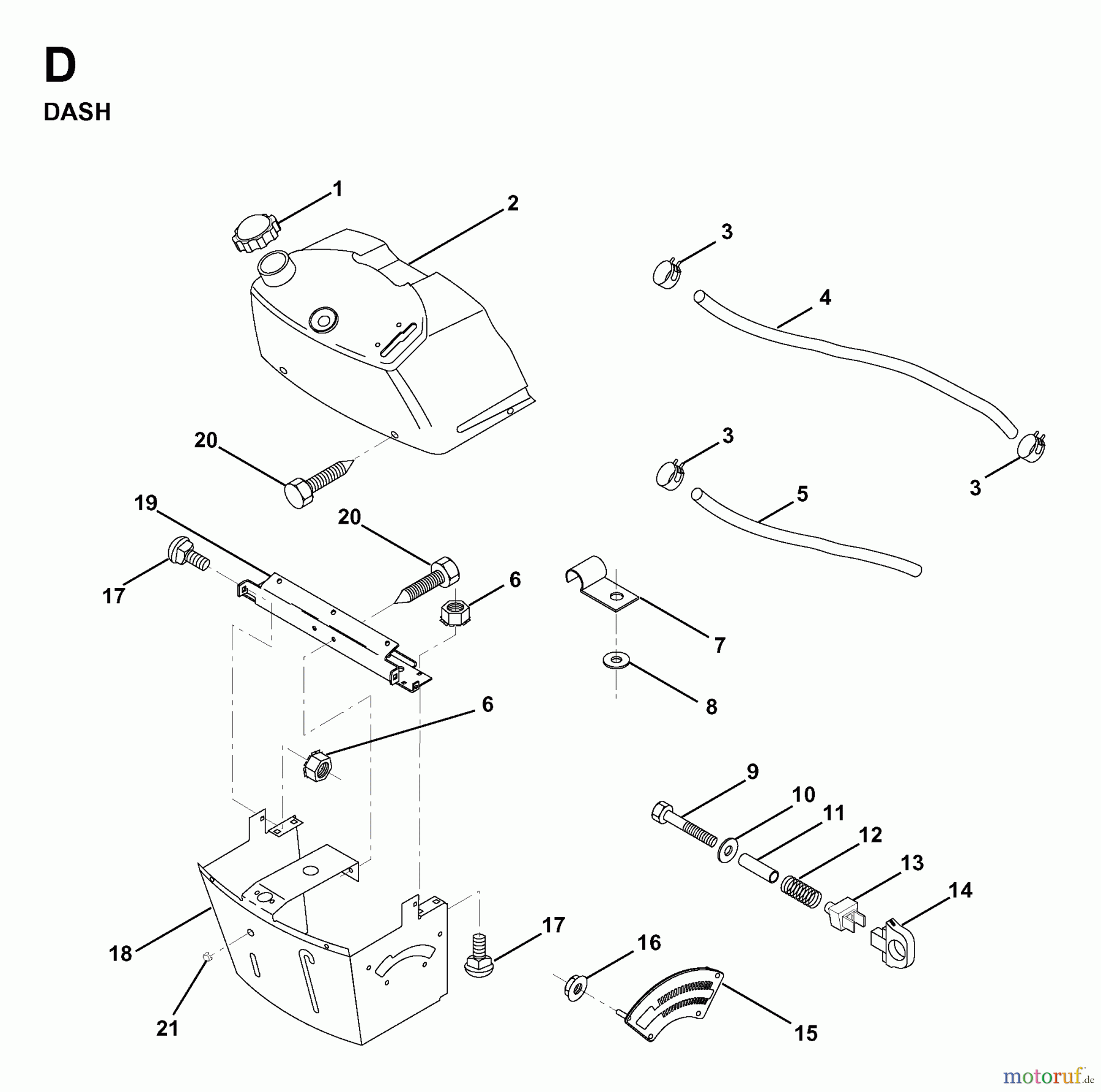Jonsered Rasen und Garten Traktoren LR12 (1998-04) - Jonsered Lawn & Garden Tractor (Canada) DASH