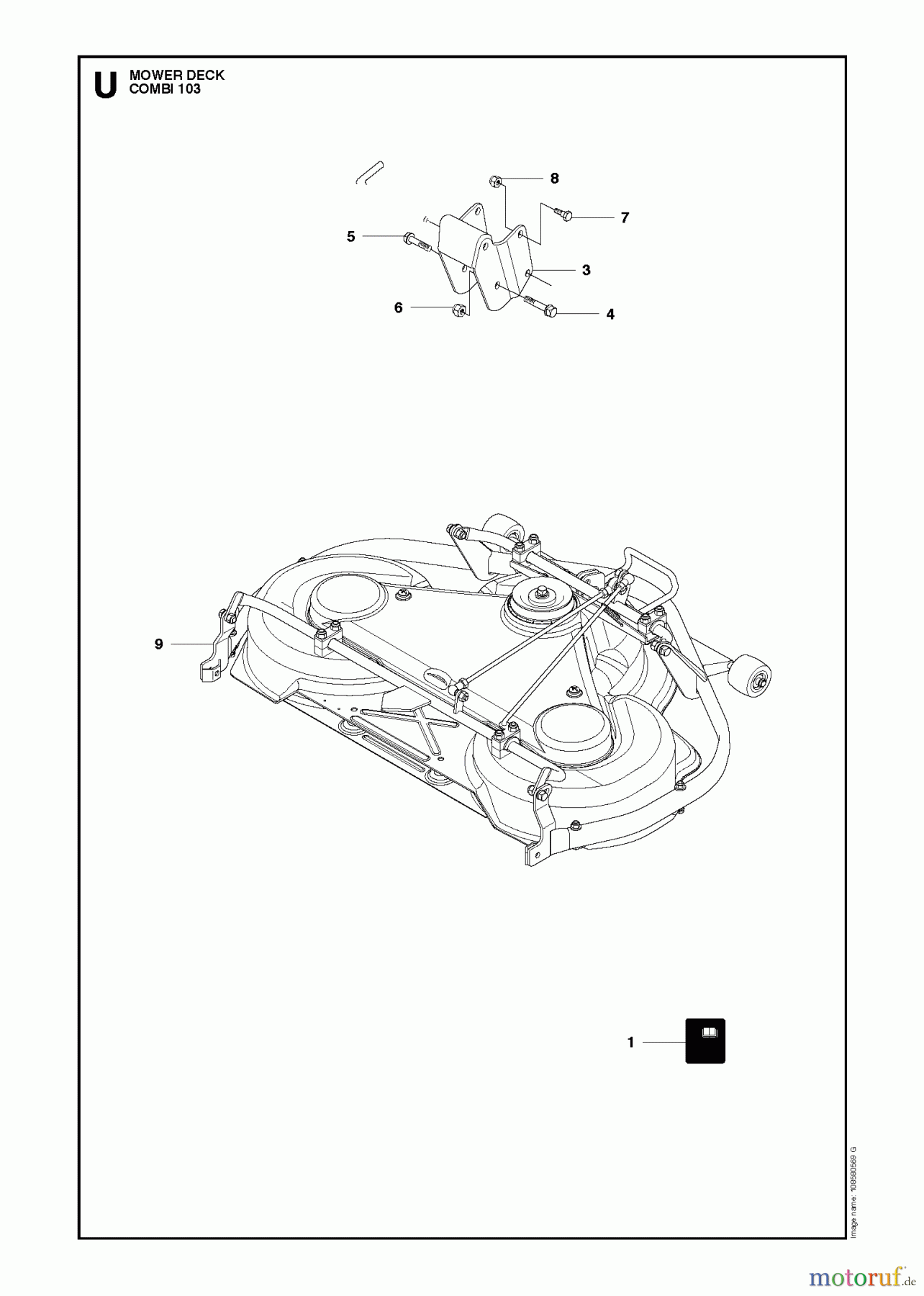 Jonsered Reitermäher FR2216 A2 (966862901) - Jonsered Rear-Engine Riding Mower (2009-02) 103CM CUTTING DECK #3
