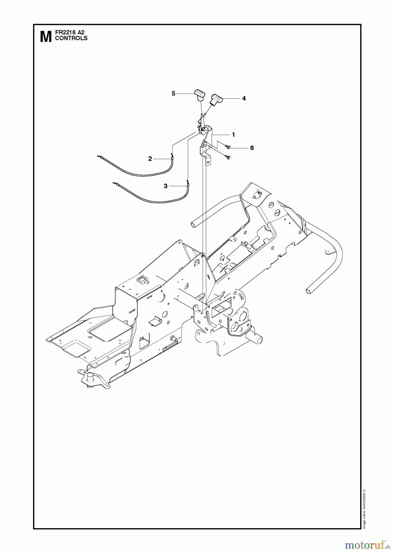  Jonsered Reitermäher FR2216 A2 (966862901) - Jonsered Rear-Engine Riding Mower (2009-02) CONTROLS