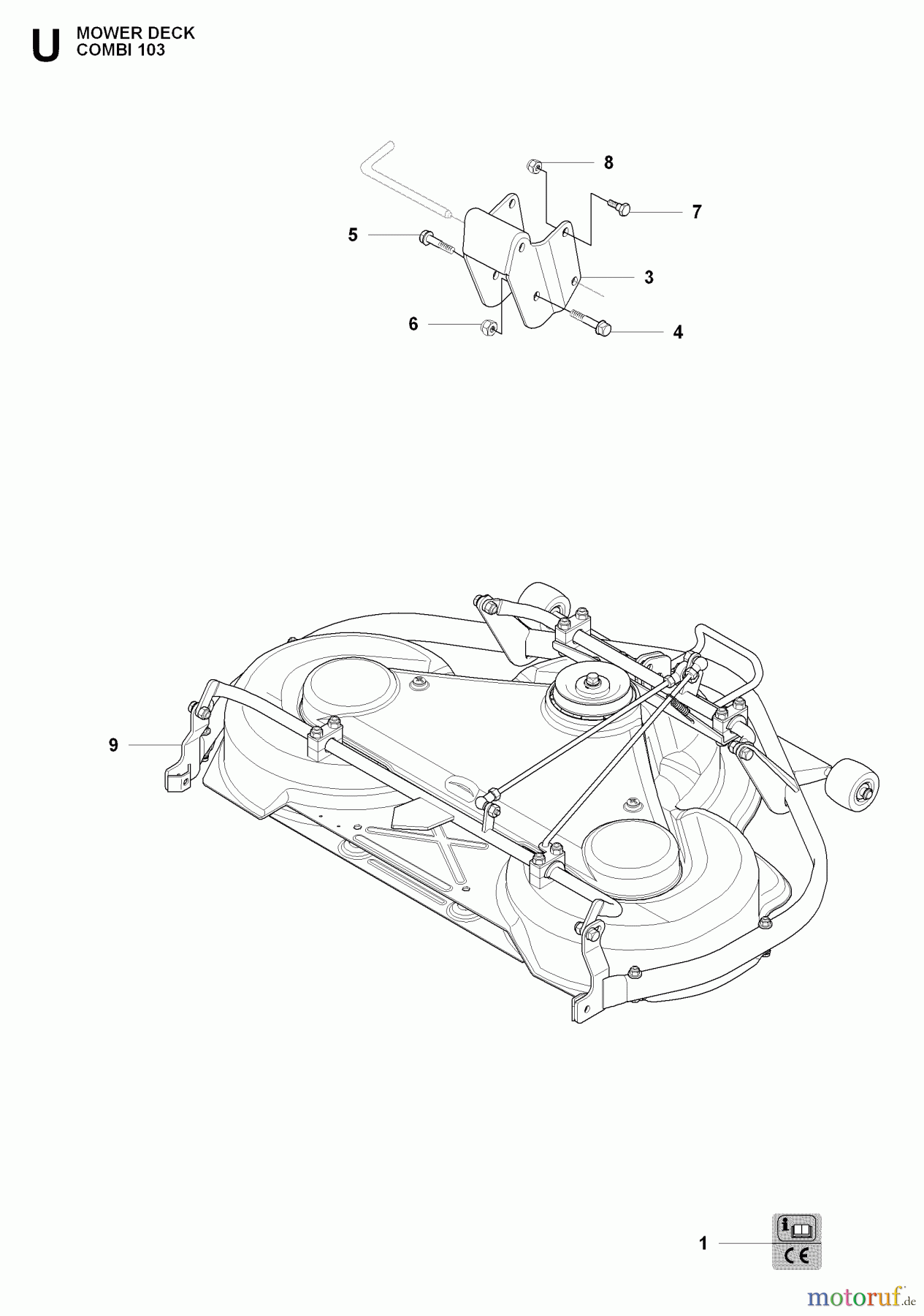 Jonsered Reitermäher FR2216 A2 4X4 (965190701) - Jonsered Rear-Engine Riding Mower (2009-02) 103CM CUTTING DECK #2