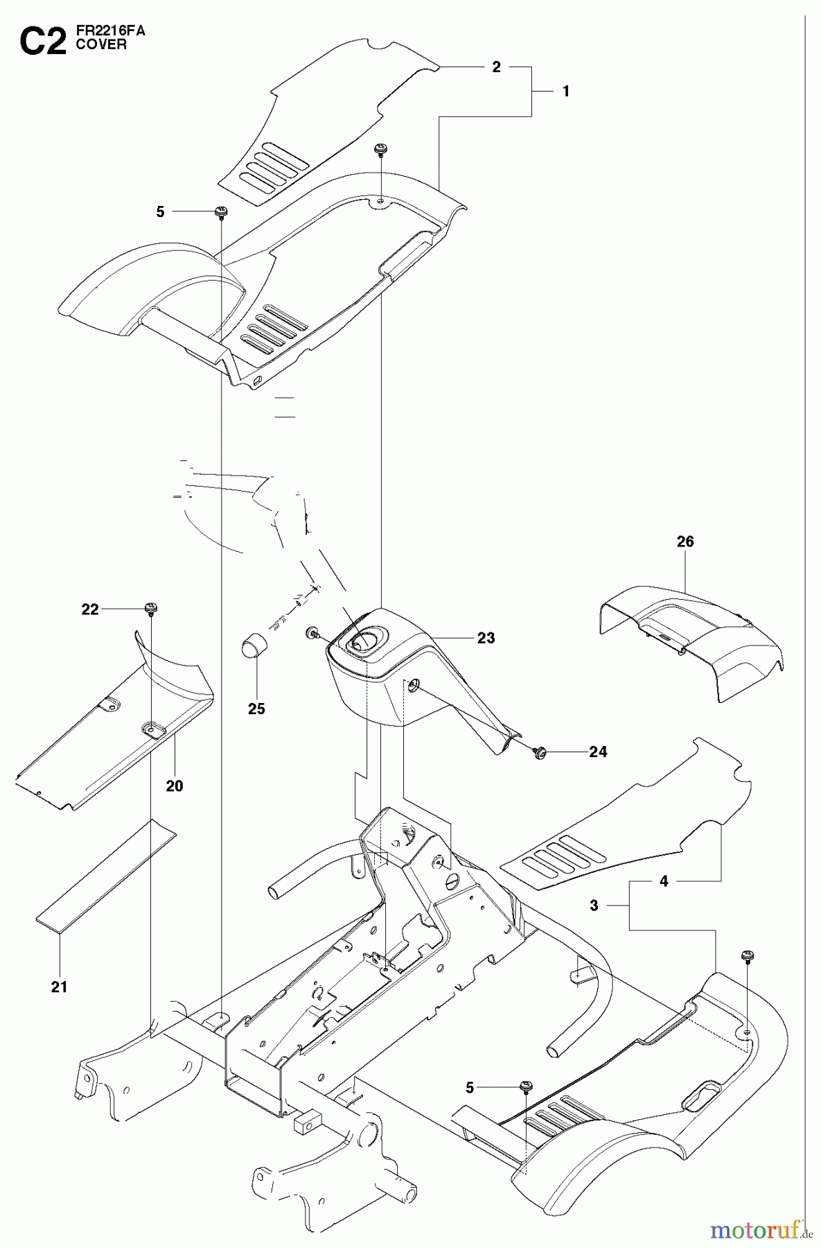  Jonsered Reitermäher FR2216 FR (966414801) - Jonsered Rear-Engine Riding Mower (2010-07) COVER #1