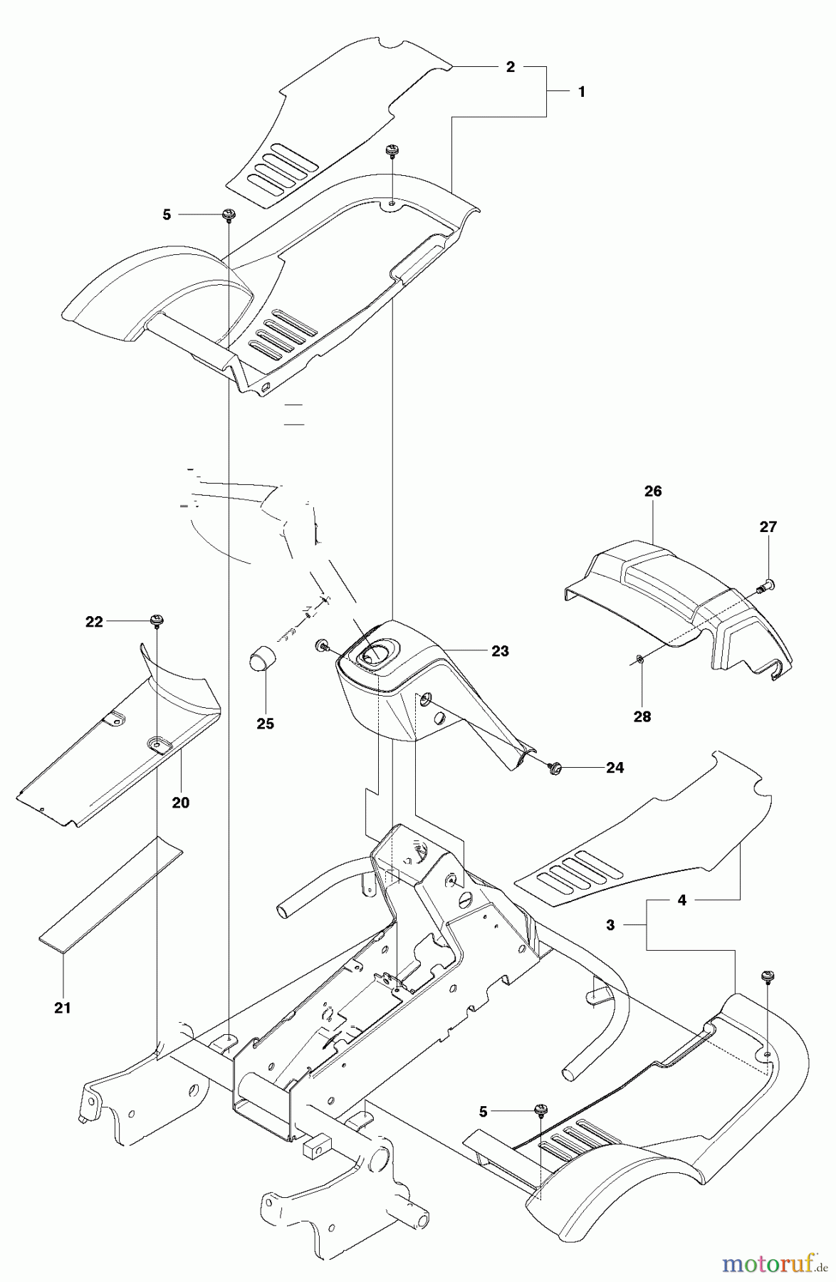 Jonsered Reitermäher FR2216 MA 4x4 (965190401) - Jonsered Rear-Engine Riding Mower (2010-07) COVER #3