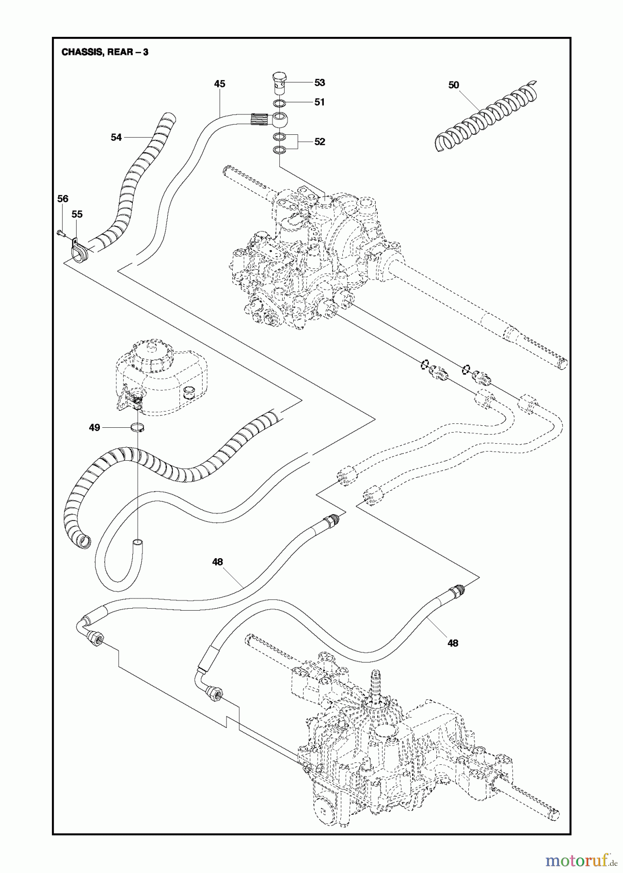 Jonsered Reitermäher FR2216 MA 4x4 (967179101) - Jonsered Rear-Engine Riding Mower (2013) CHASSIS REAR #2
