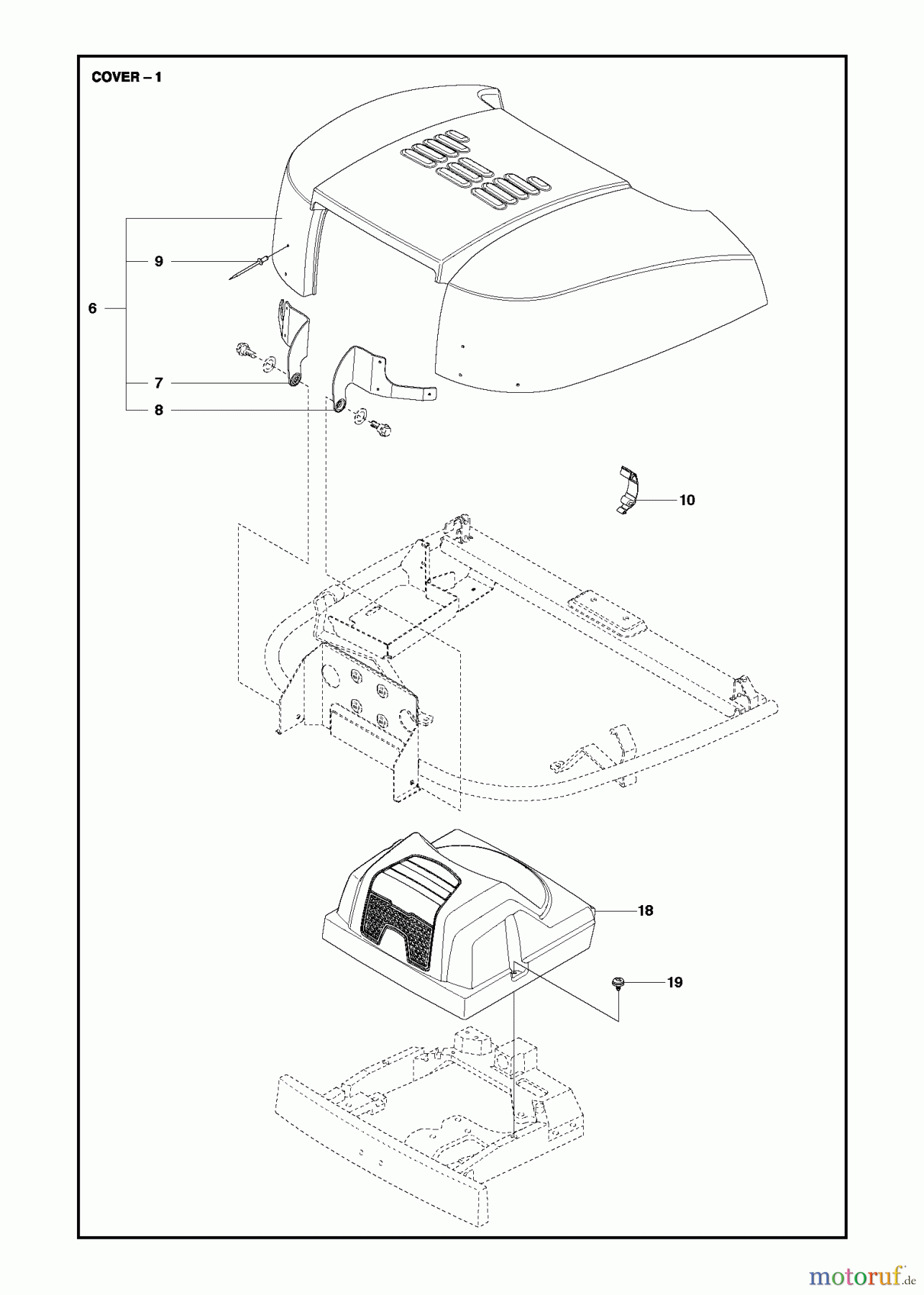 Jonsered Reitermäher FR2218 FA 4x4 (966773701) - Jonsered Rear-Engine Riding Mower (2013) COVER #3