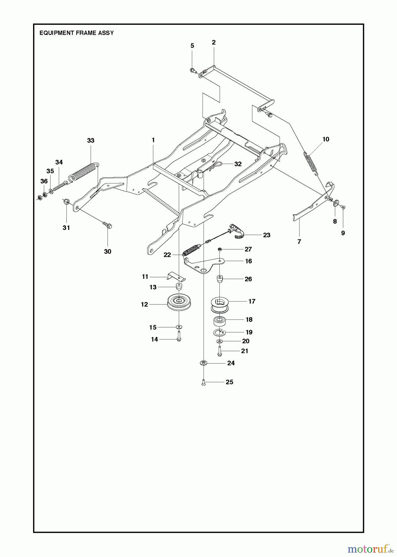 Jonsered Reitermäher FR2218 FA 4x4 (966773701) - Jonsered Rear-Engine Riding Mower (2013) FRAME