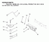 Jonsered LR12 (J1236L, 954130034) - Lawn & Garden Tractor (2000-03) Ersatzteile SECTOR GEAR / AXLE SUPPORT
