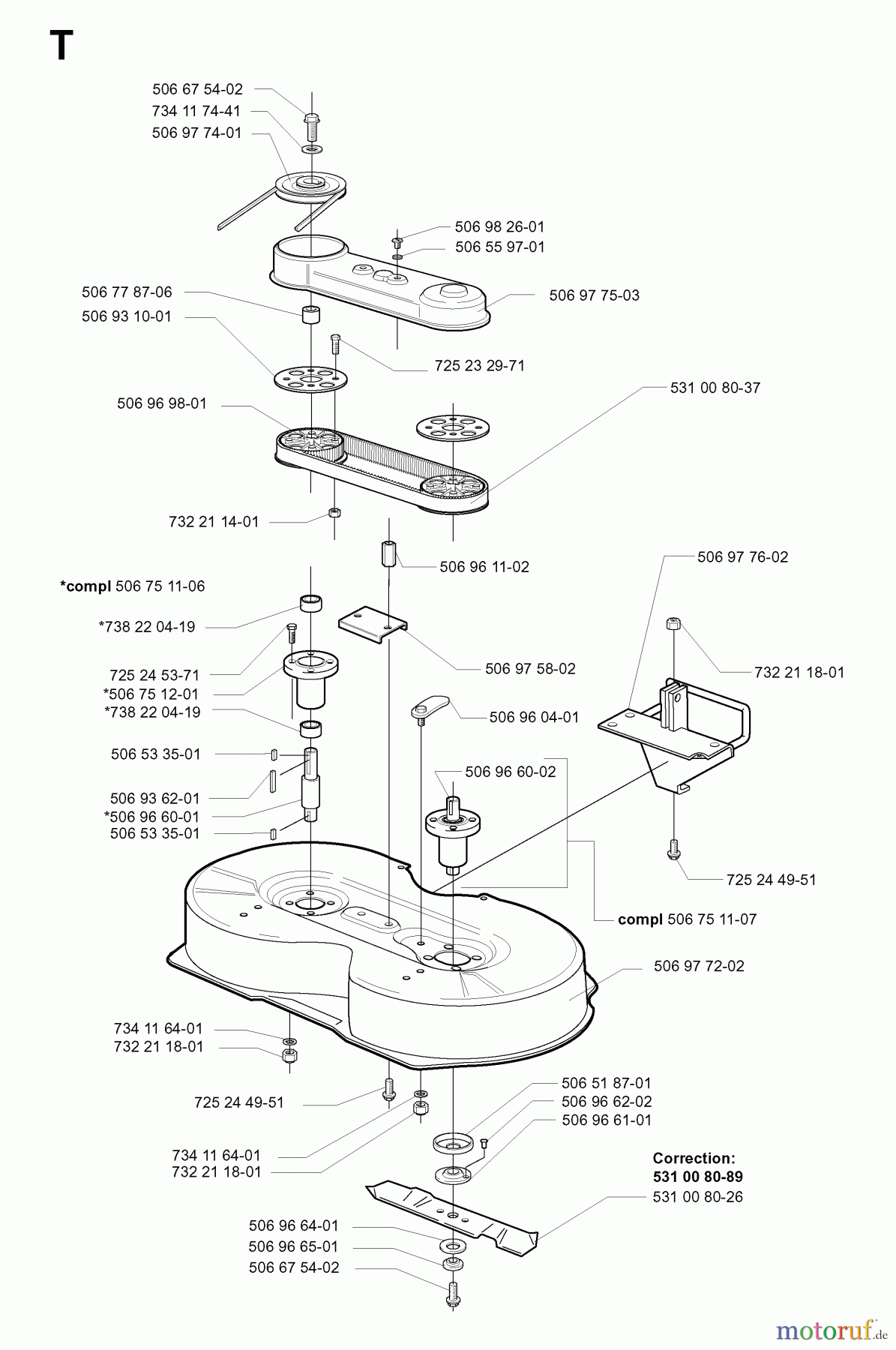 Jonsered Reitermäher FRM13 AUTOMATIC - Jonsered Rear-Engine Riding Mower (2001-01) 90CM CUTTING DECK