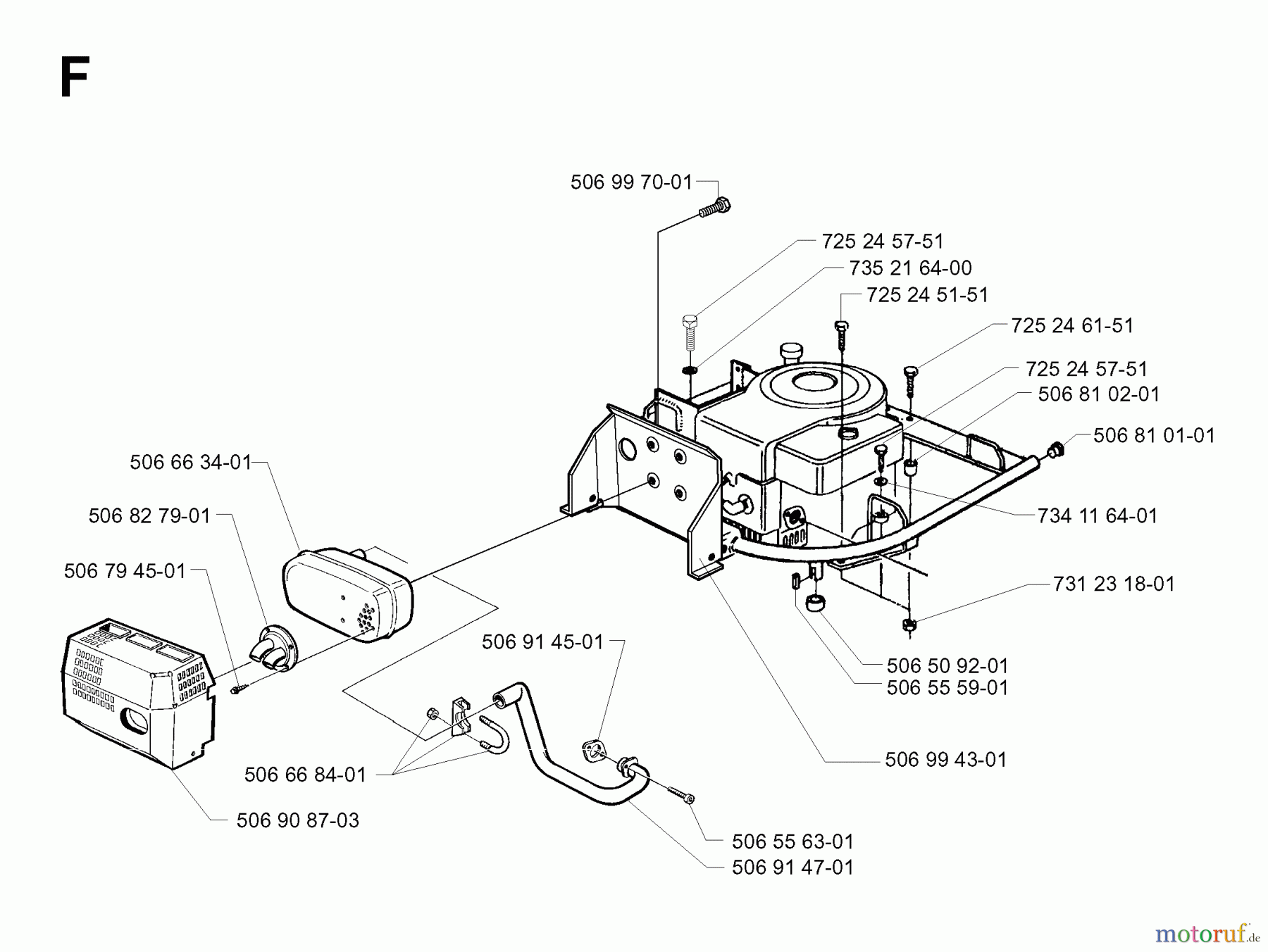 Jonsered Reitermäher FRM13 AUTOMATIC - Jonsered Rear-Engine Riding Mower (2001-01) ENGINE