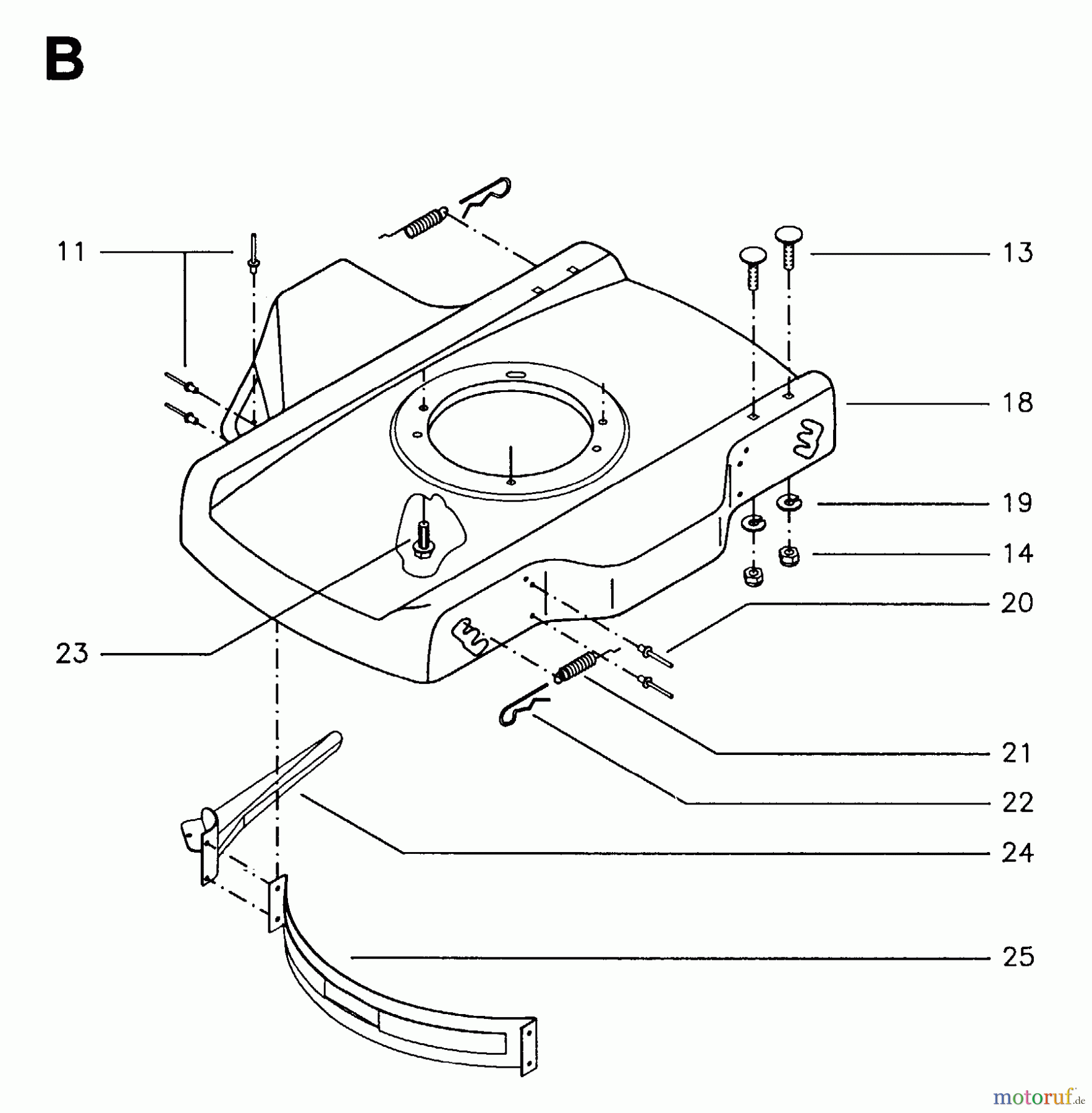 Jonsered Rasenmäher 400 S - Jonsered Walk-Behind Mower (1996-01) FRAME