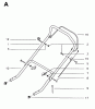 Jonsered 400 S - Walk-Behind Mower (1996-01) Ersatzteile HANDLE CONTROLS