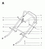Jonsered 400 S - Walk-Behind Mower (1997-01) Ersatzteile HANDLE CONTROLS