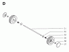Jonsered 400 S - Walk-Behind Mower (1997-01) Ersatzteile WHEELS TIRES