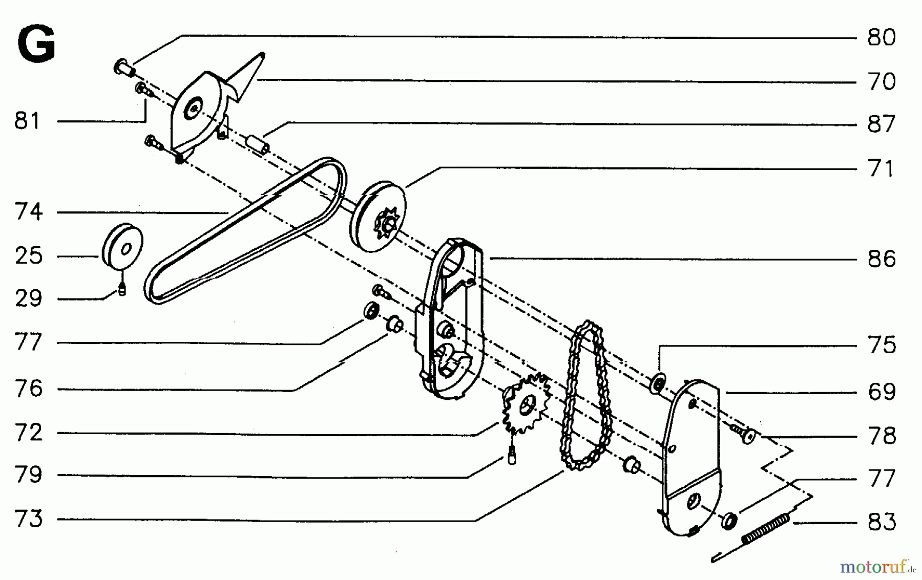 Jonsered Rasenmäher 446 R - Jonsered Walk-Behind Mower (1995-01) DRIVE #2