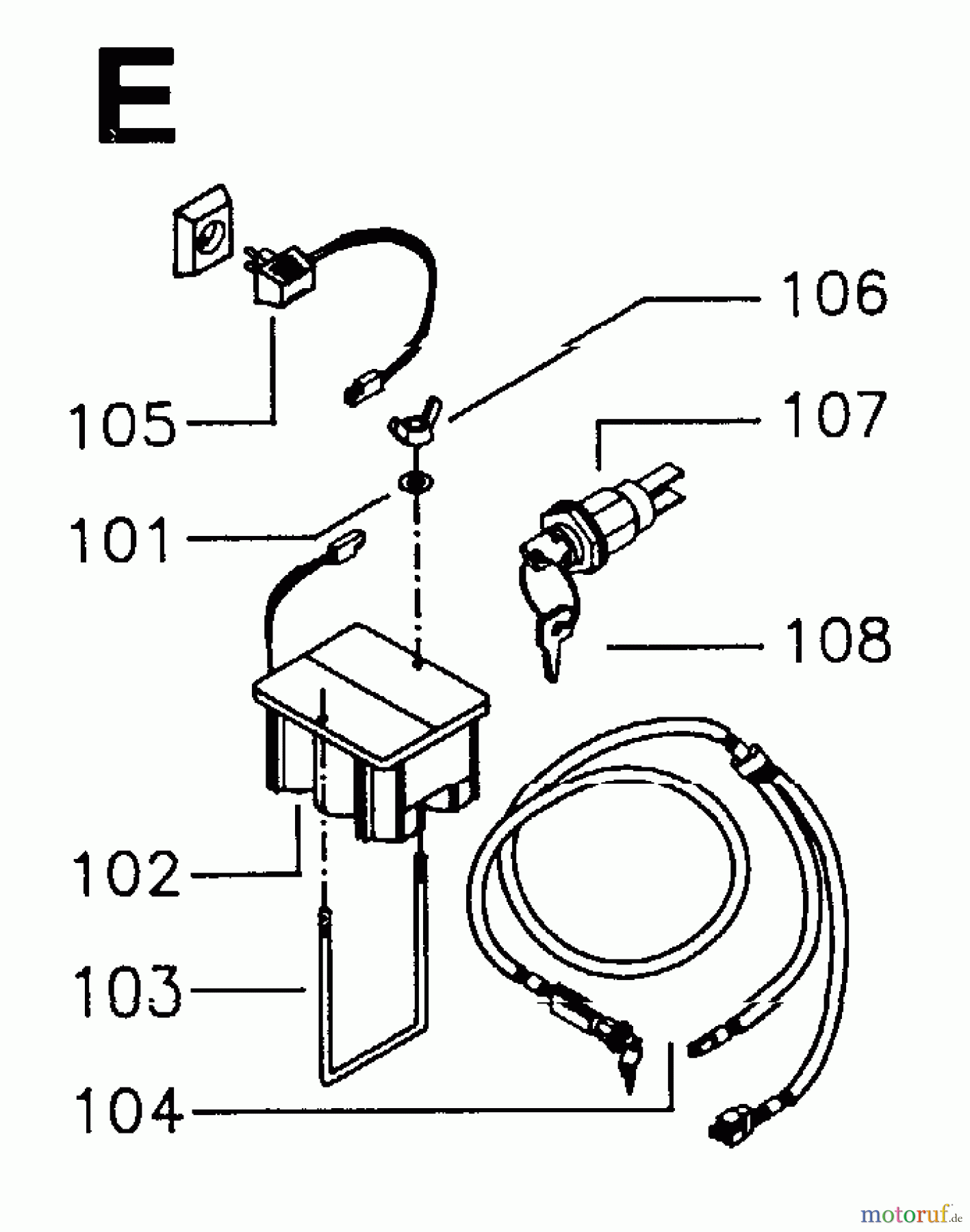Jonsered Rasenmäher 446 R - Jonsered Walk-Behind Mower (1995-01) ELECTRICAL
