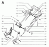 Jonsered 446 R - Walk-Behind Mower (1995-01) Ersatzteile HANDLE CONTROLS #3