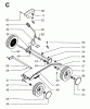 Jonsered 446 R - Walk-Behind Mower (1995-01) Ersatzteile WHEEL DEPTH STAKE ASSEMBLY