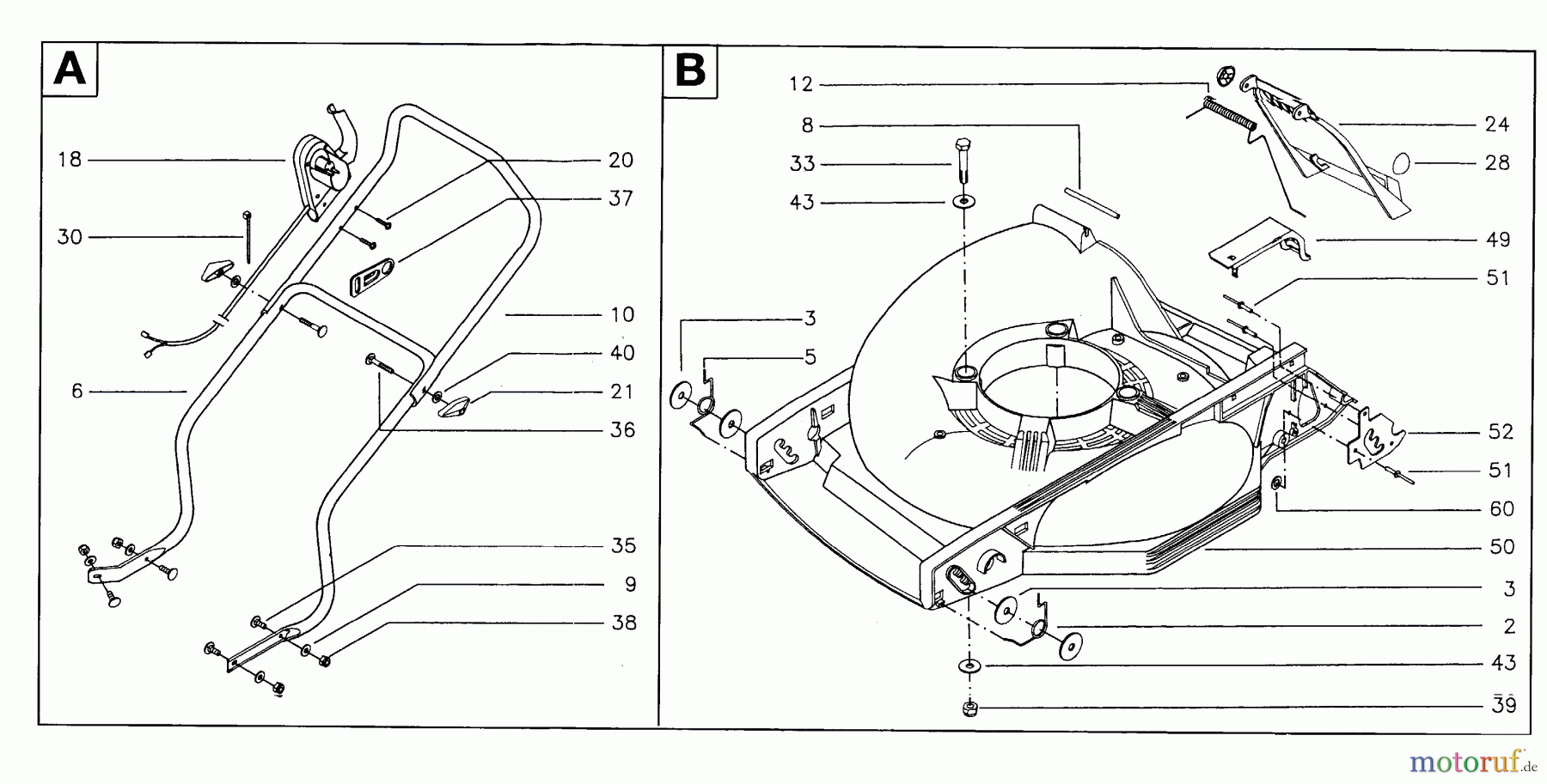  Jonsered Rasenmäher 500 EL - Jonsered Walk-Behind Mower (1997-01) PRODUCT COMPLETE #2