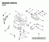 Jonsered LR12 - 36" Lawn & Garden Tractor (1995-01) Ersatzteile ENGINE CUTTING EQUIPMENT