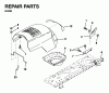 Jonsered LR12 - 36" Lawn & Garden Tractor (1995-01) Ersatzteile HOOD