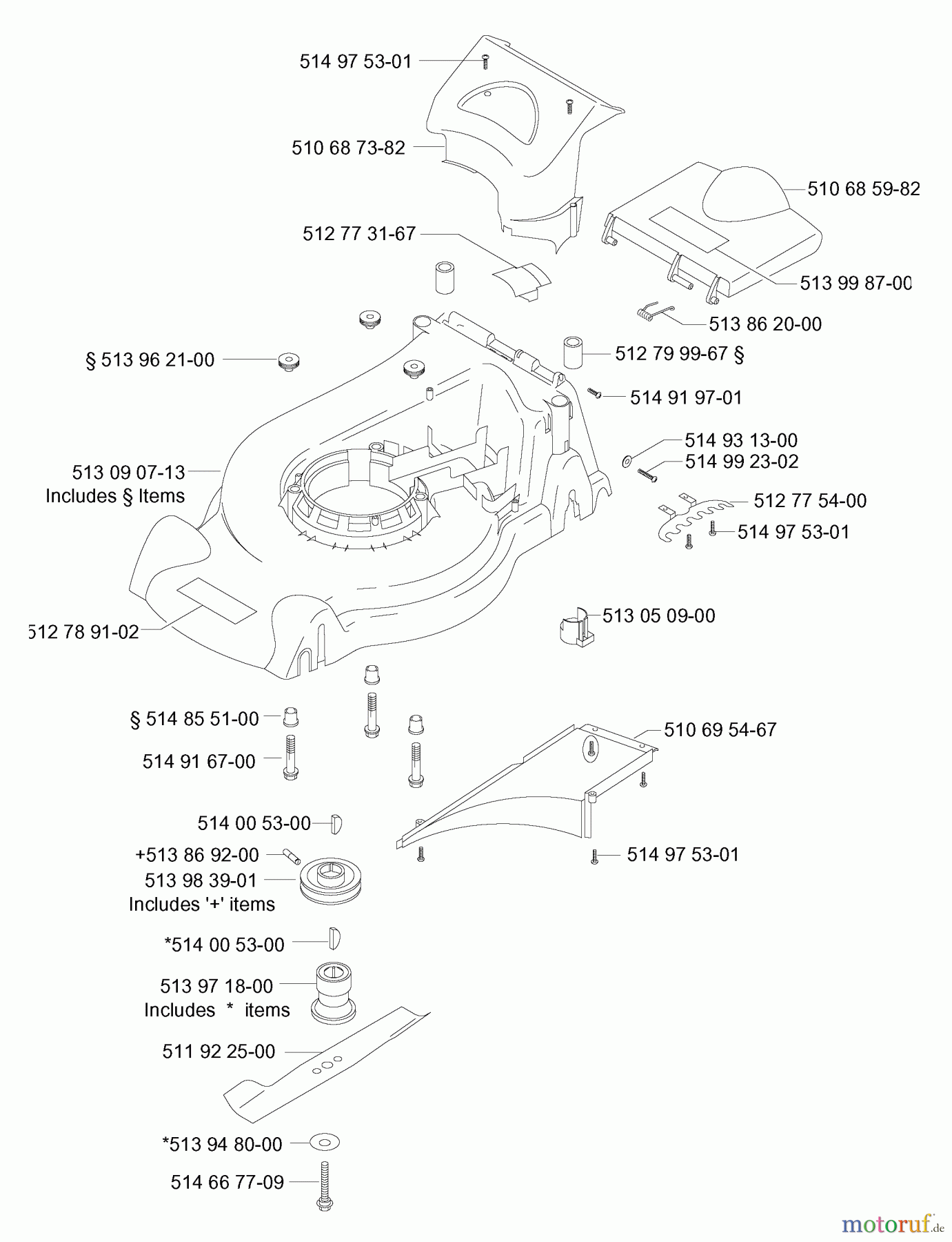 Jonsered Rasenmäher 580 RD - Jonsered Walk-Behind Mower (2002-04) CHASSIS / FRAME