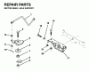Jonsered LR12 - 36" Lawn & Garden Tractor (1995-01) Ersatzteile SECTOR GEAR / AXLE SUPPORT